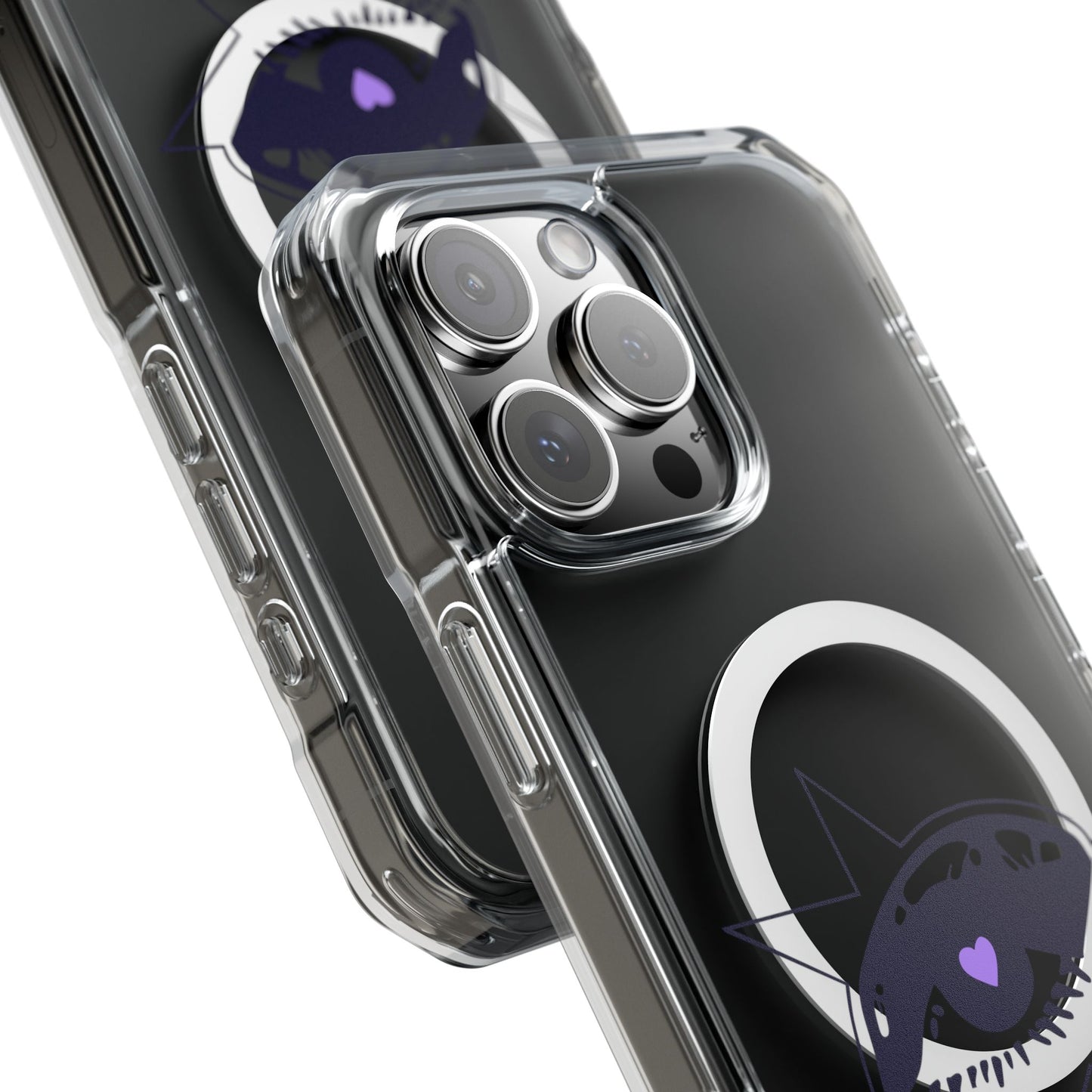 Purple Starry Eye Magnetic Clear Impact Case