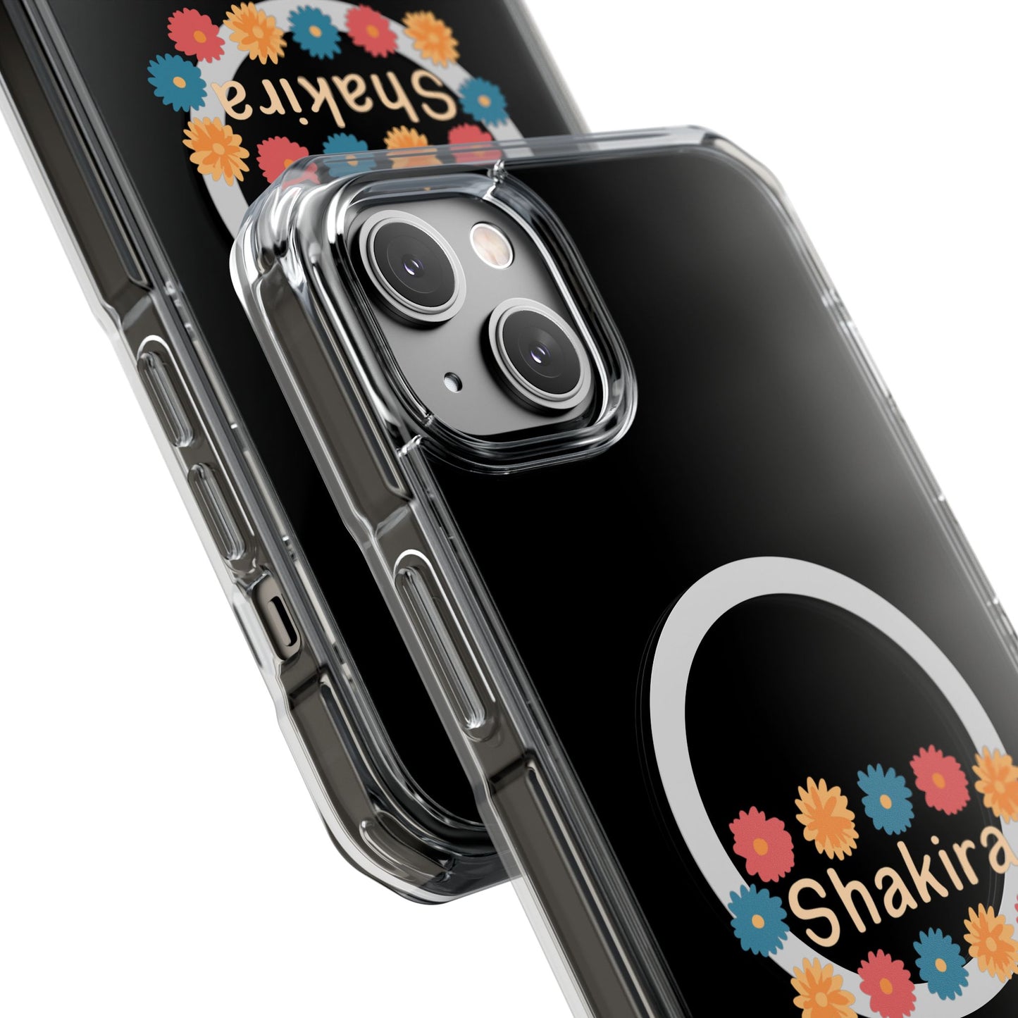 Retro Floral Groove Clear Impact case