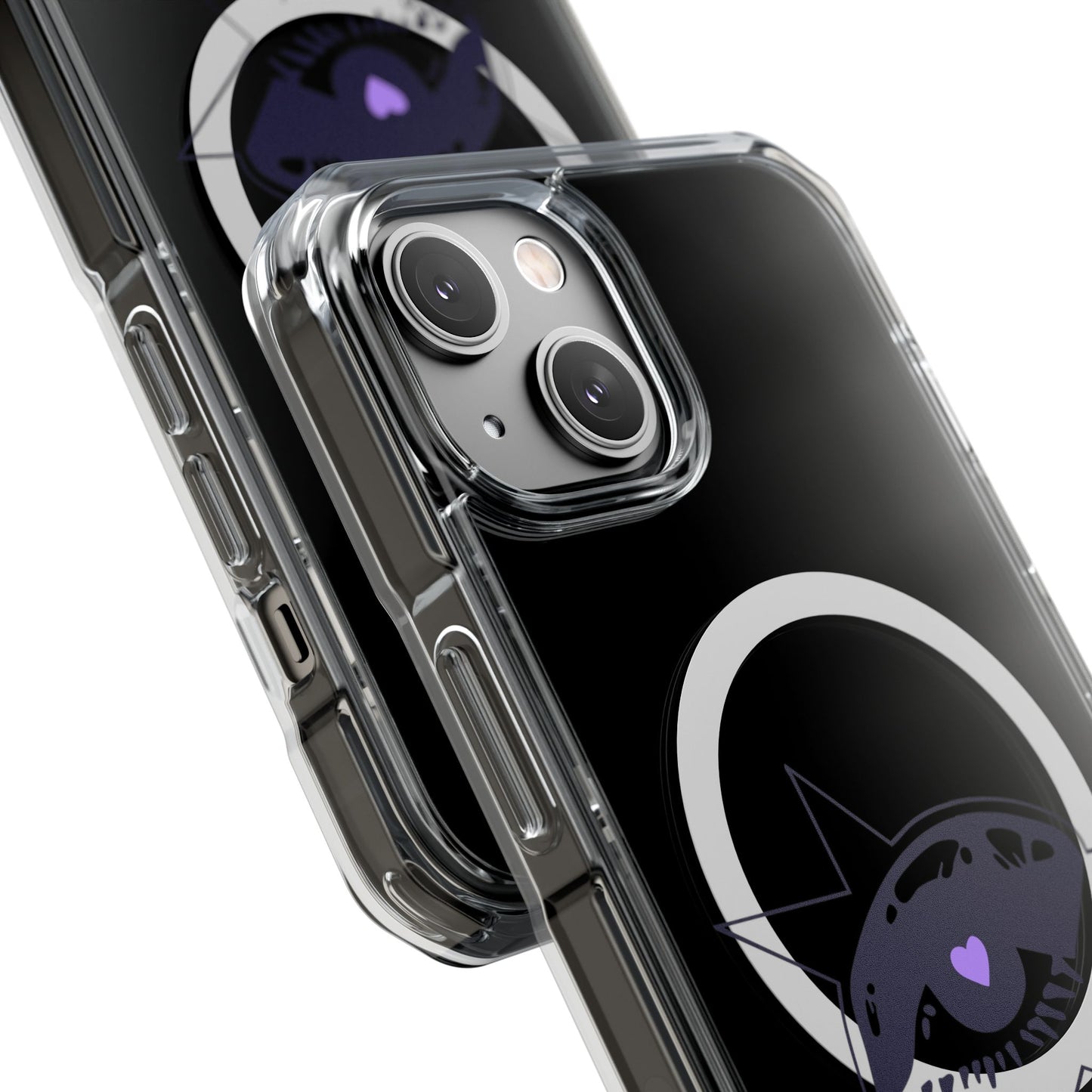 Purple Starry Eye Magnetic Clear Impact Case