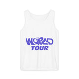 World Tour Bubble Letter-Dyed Tank Top