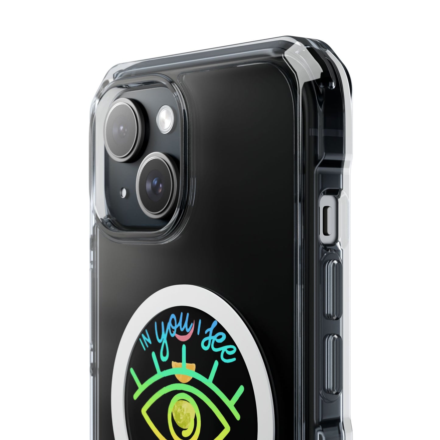 Rainbow Lunar Phases Magnetic Clear Impact case
