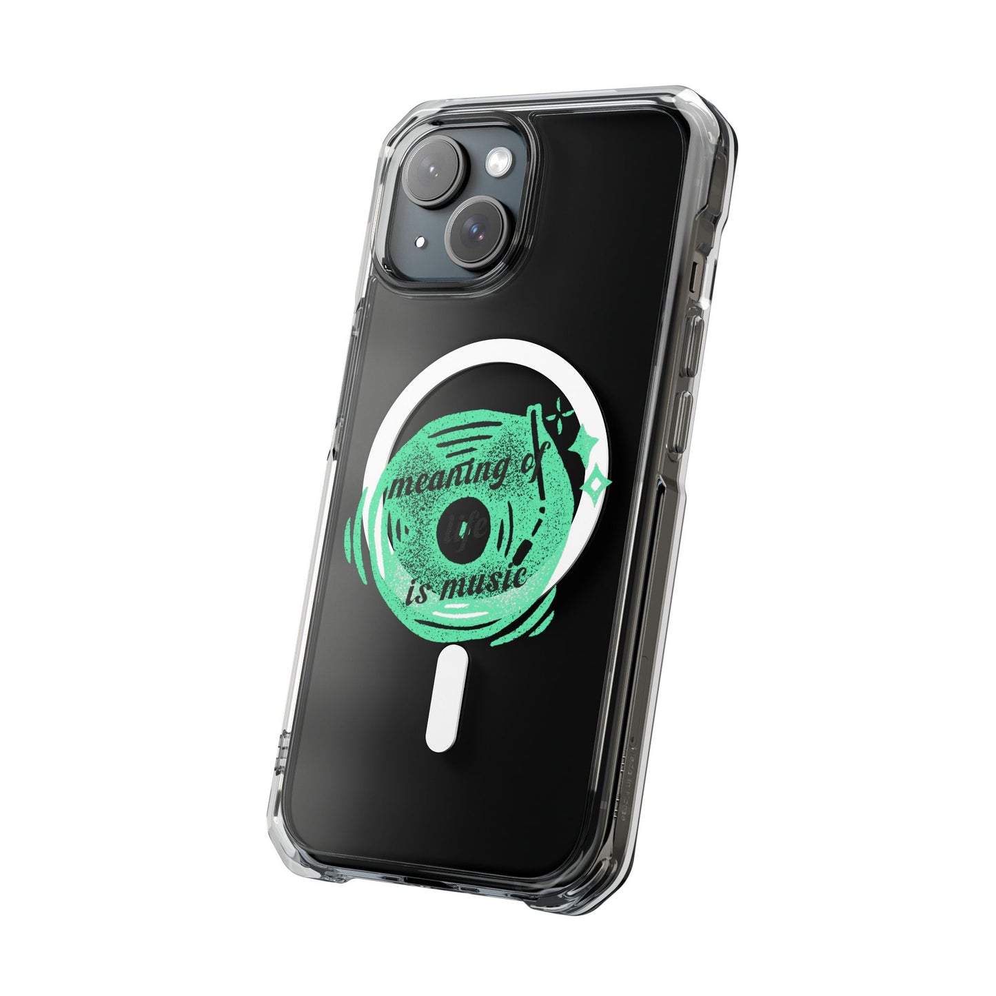 Vinyl Dreams Speak Magnetic clear Impact Case