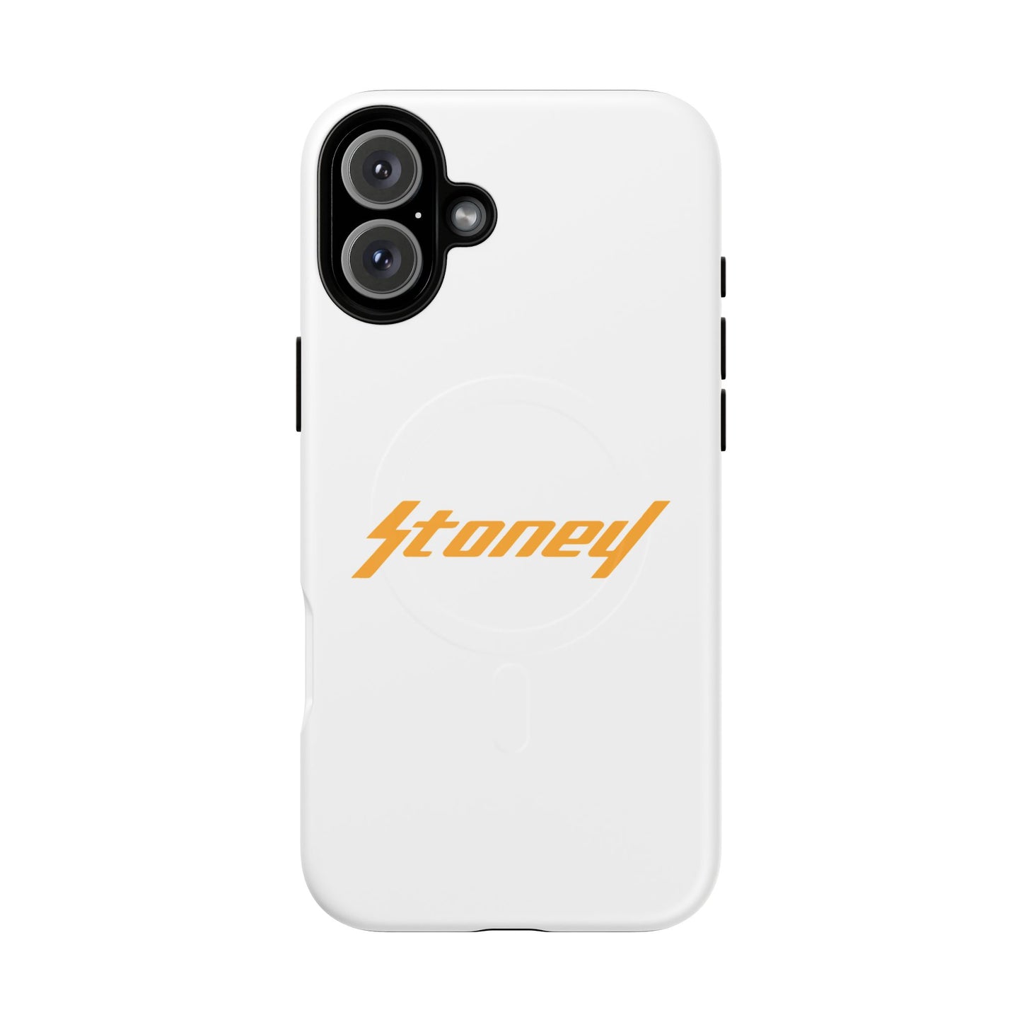 Orange Lightning Text Logo Tough Magnetic Case
