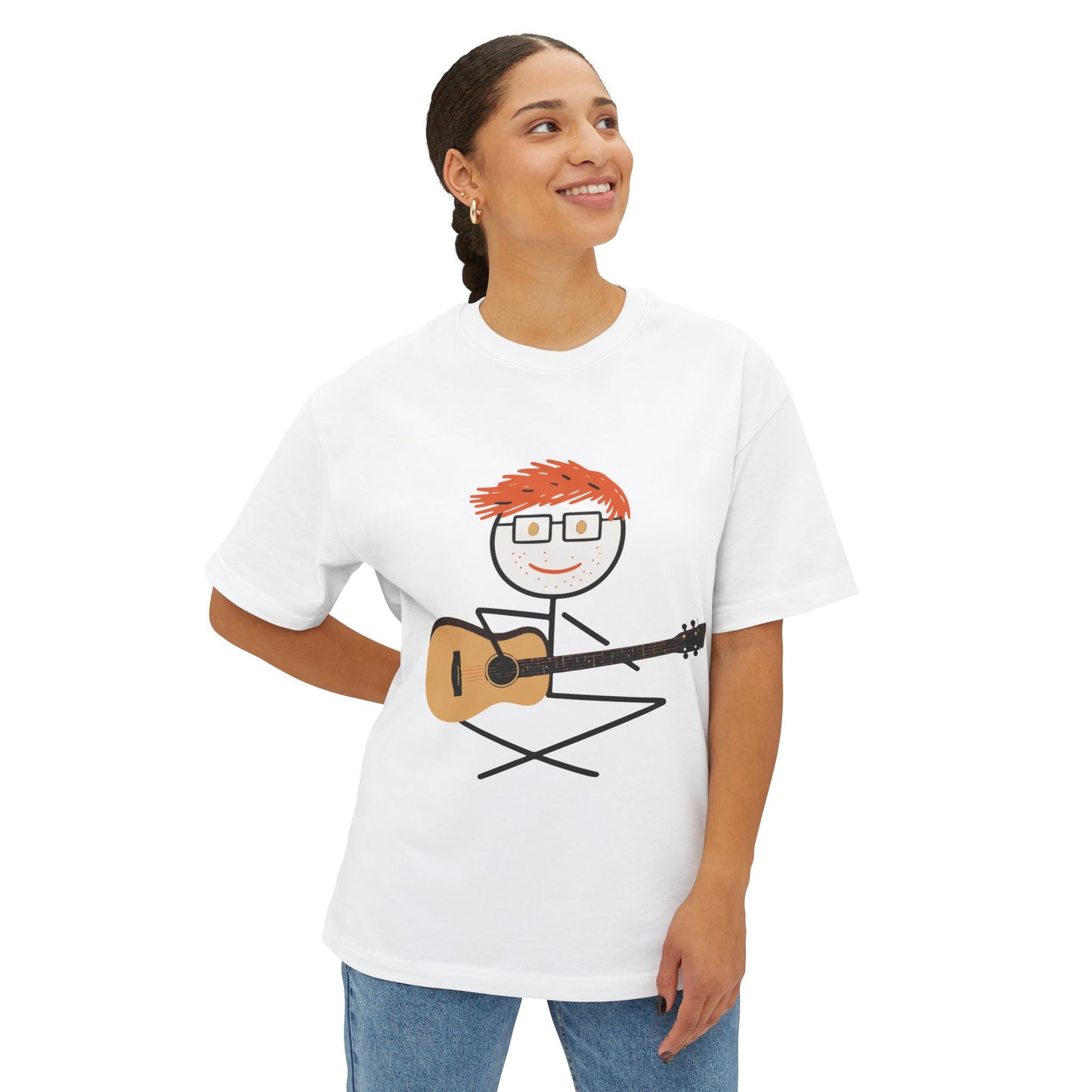 Ed Sheeran Guitar Boxy Tee | Oversized Fit
