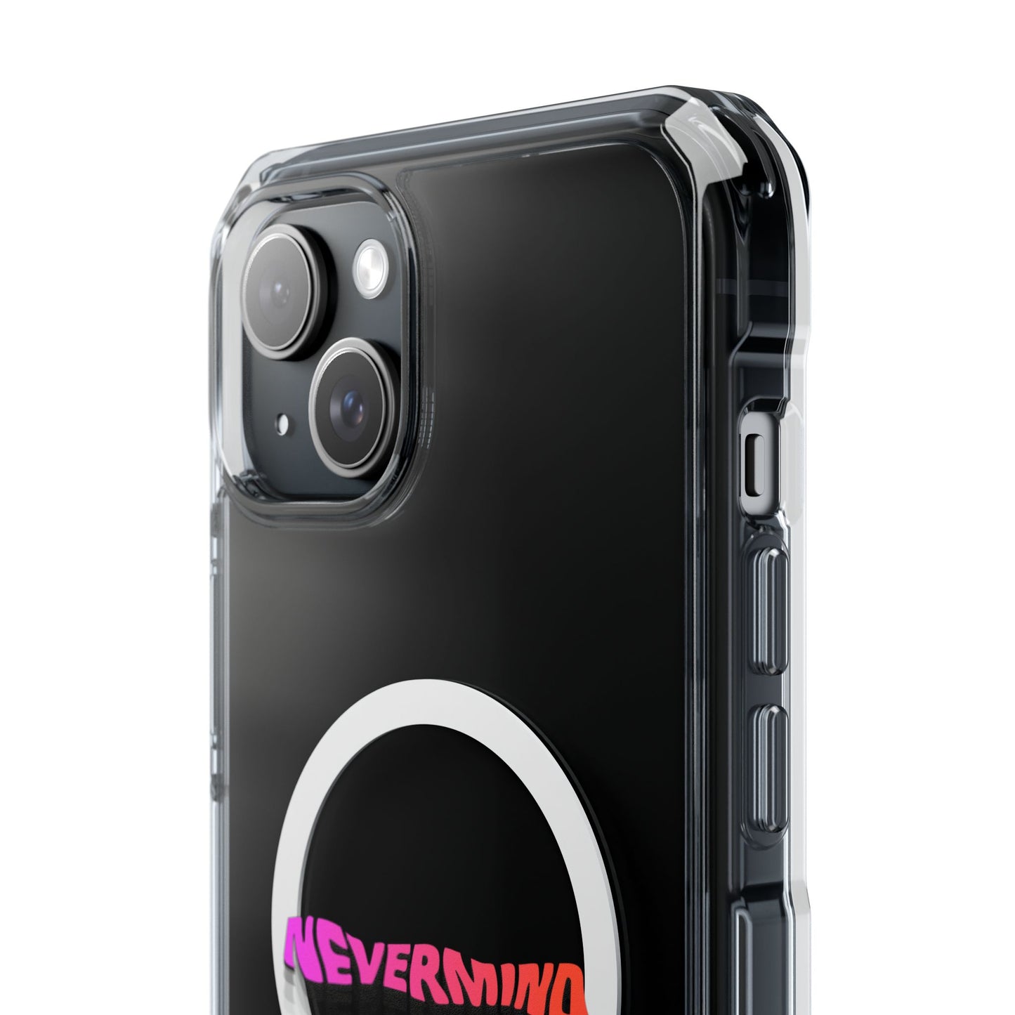 Wavy Groovy Typography Magnetic Clear Impact case