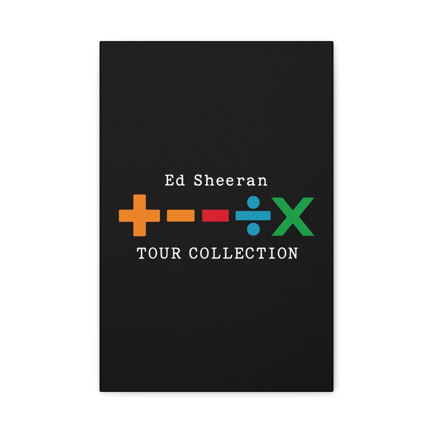 Matte Stretched Canvas, 1.25" Depth – Ed Sheeran Black Edition