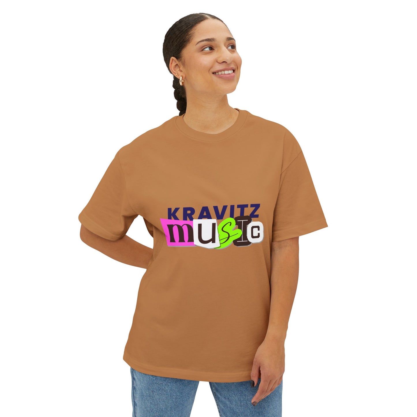 Mixed Tape Music Unisex Oversized Boxy tee