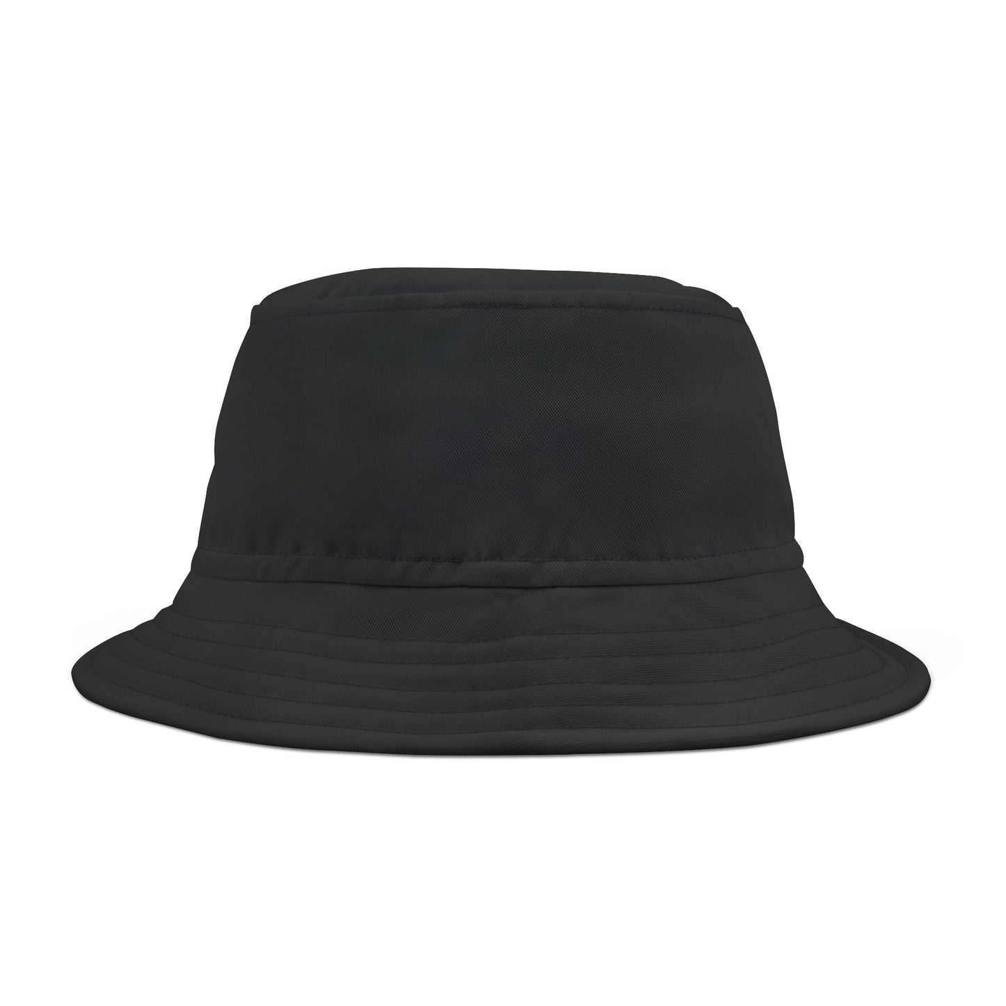 Minimalist Black Disc Outline Bucket Hat
