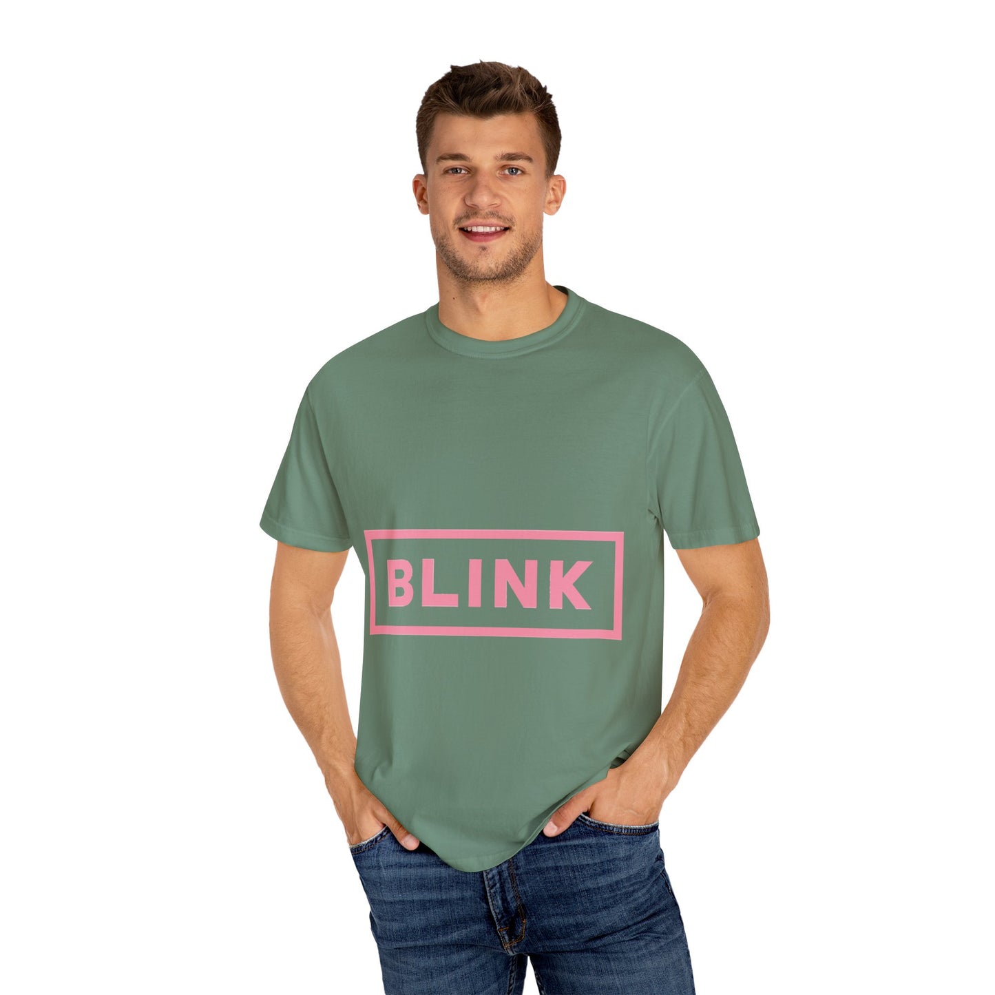 Minimal BLINK Logo – Dyed T-shirt