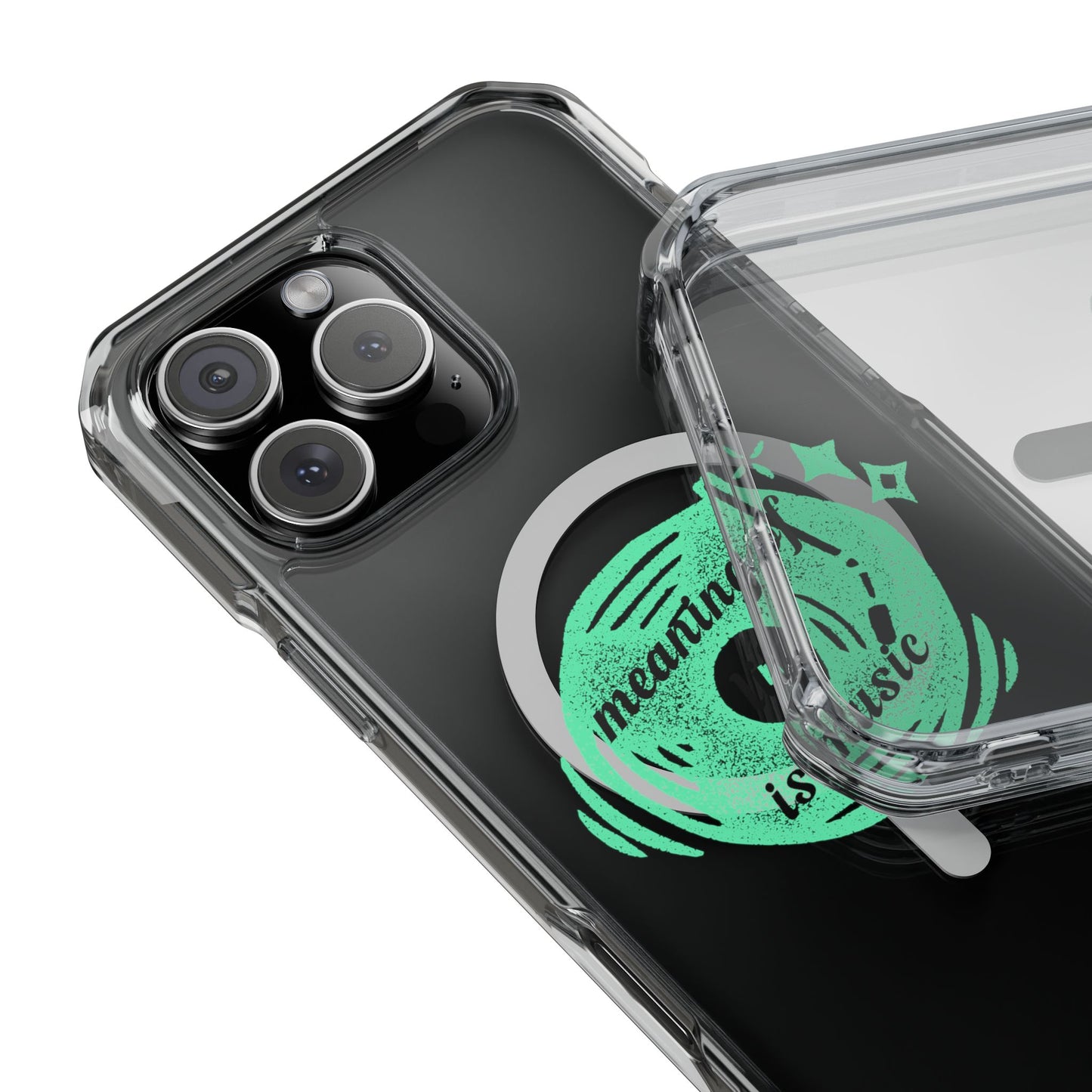 Vinyl Dreams Speak Magnetic clear Impact Case