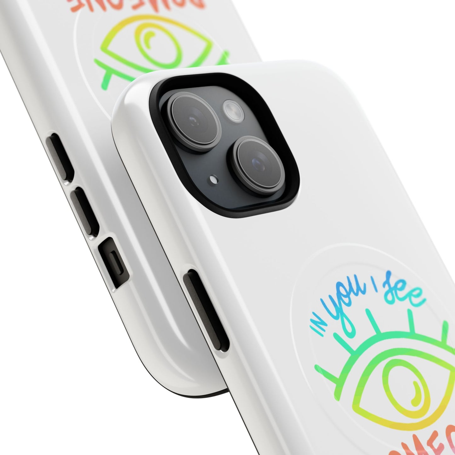 Vibrant Eye and Text Tough Magnetic Case