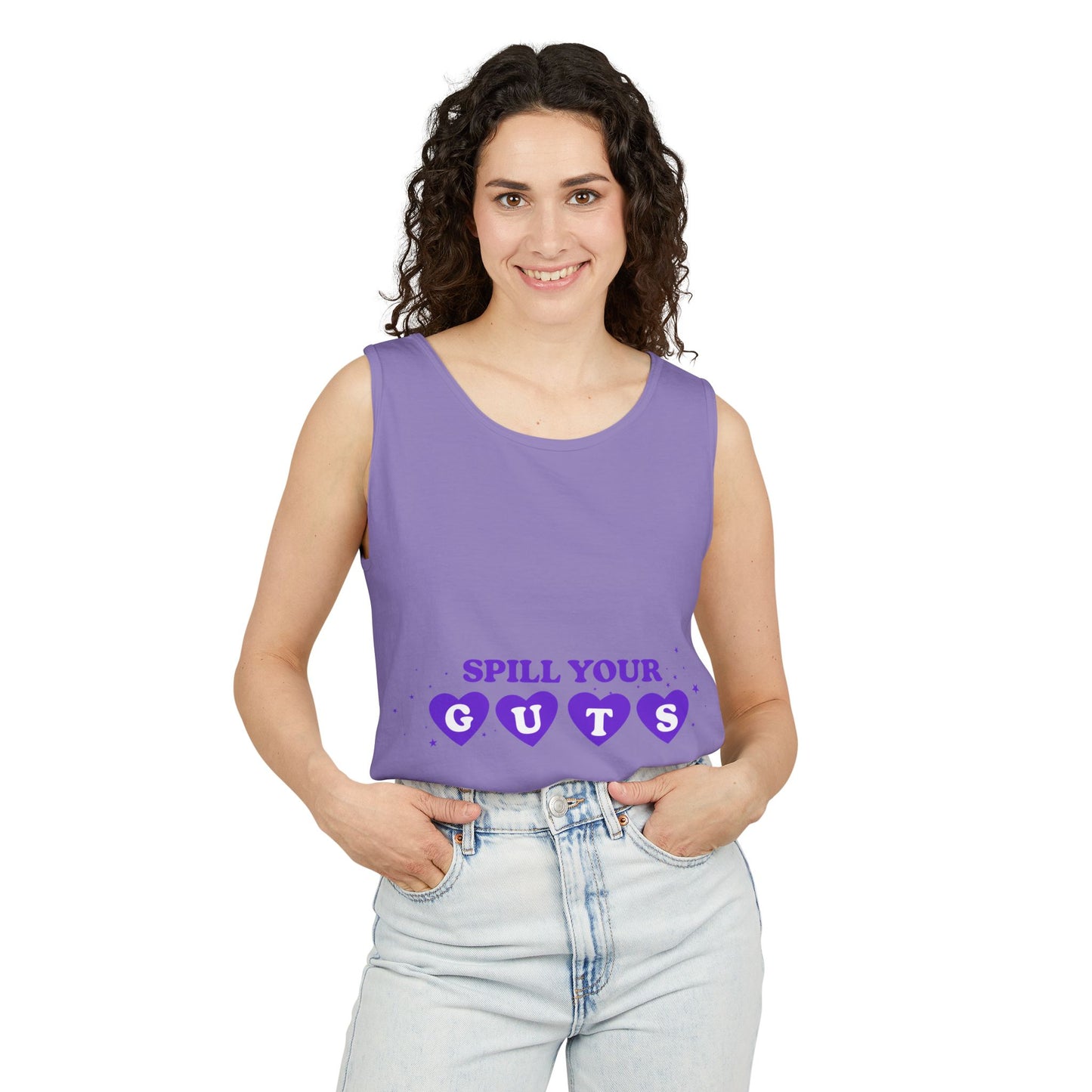 Spill Your Guts Heart-Dyed Tank Top