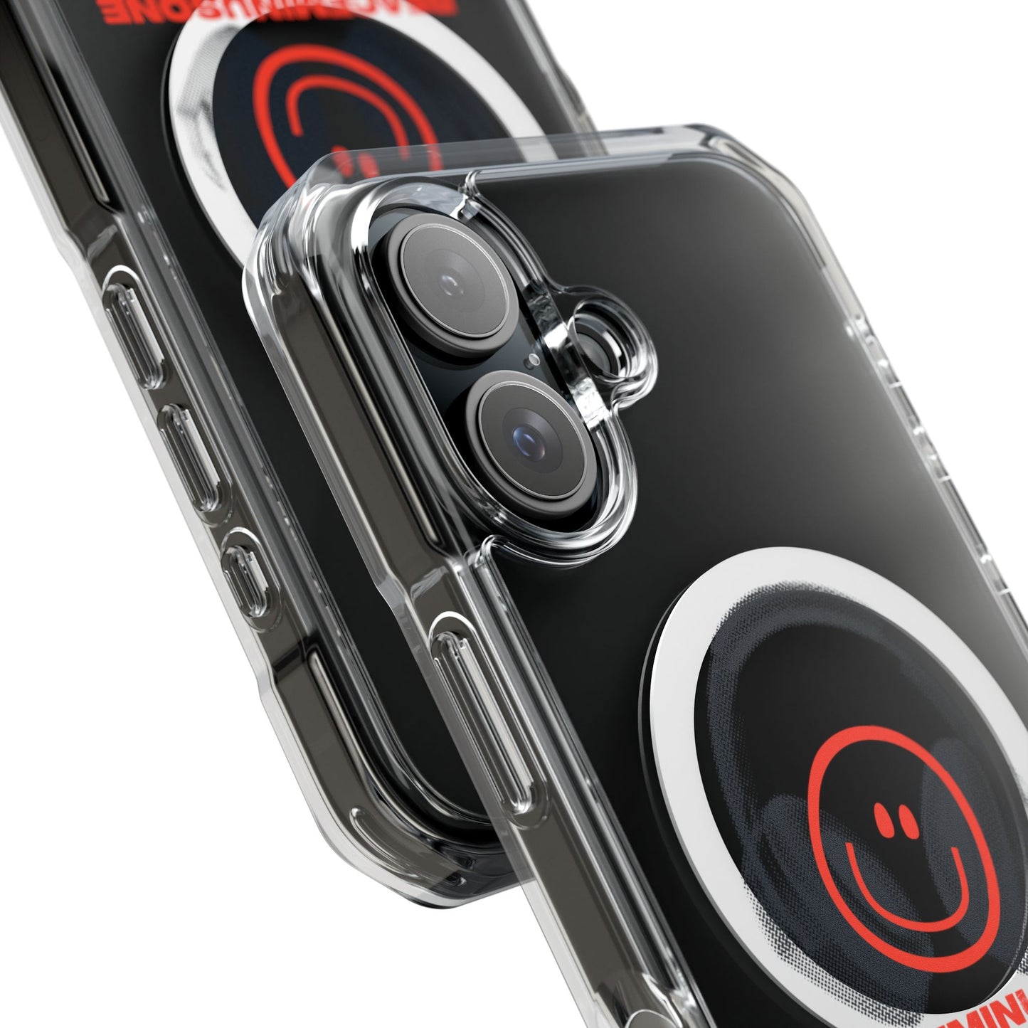 Smiley Beats Graphic Magnetic Clear Impact Case