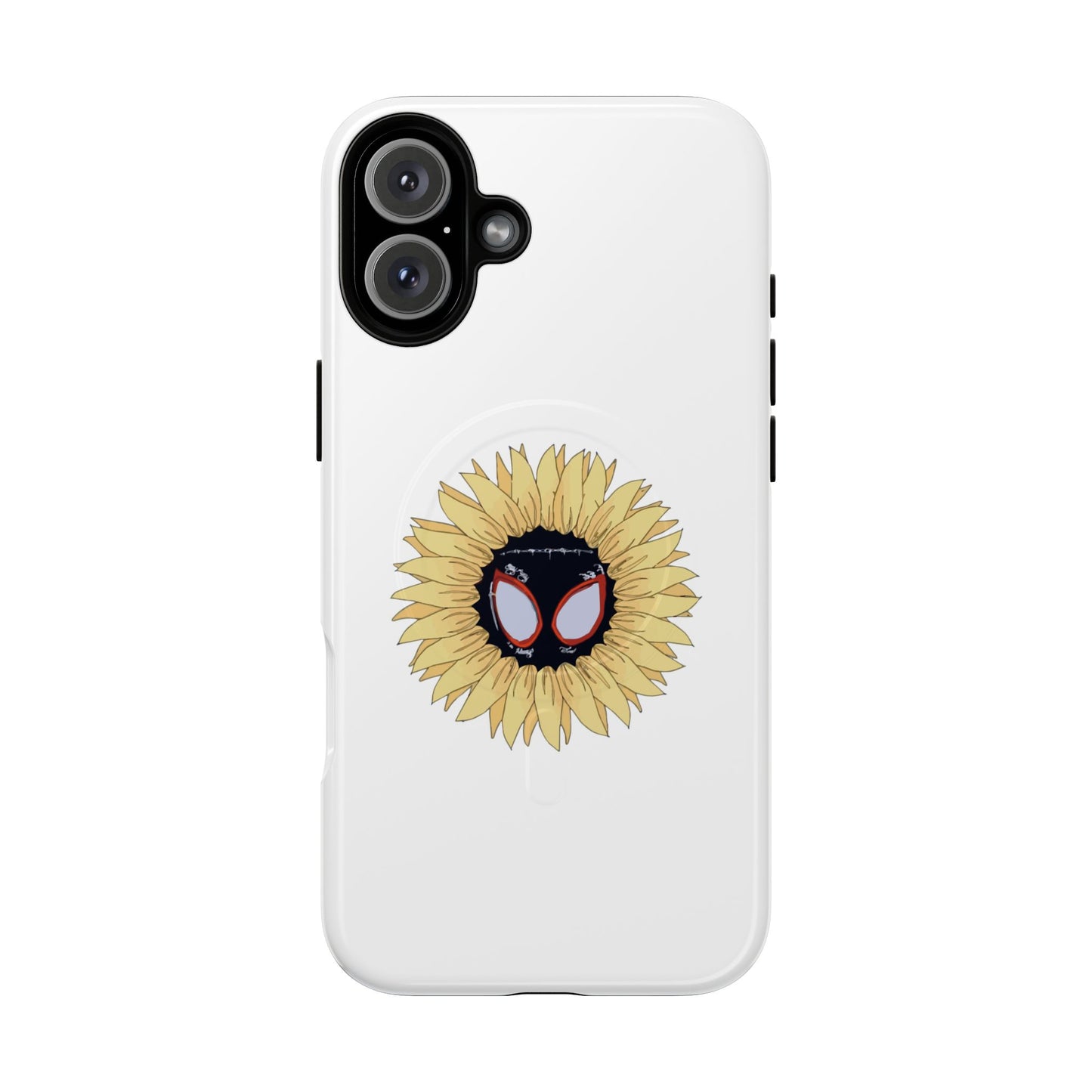 Sunflower Mask Illustration Tough Magnetic Case