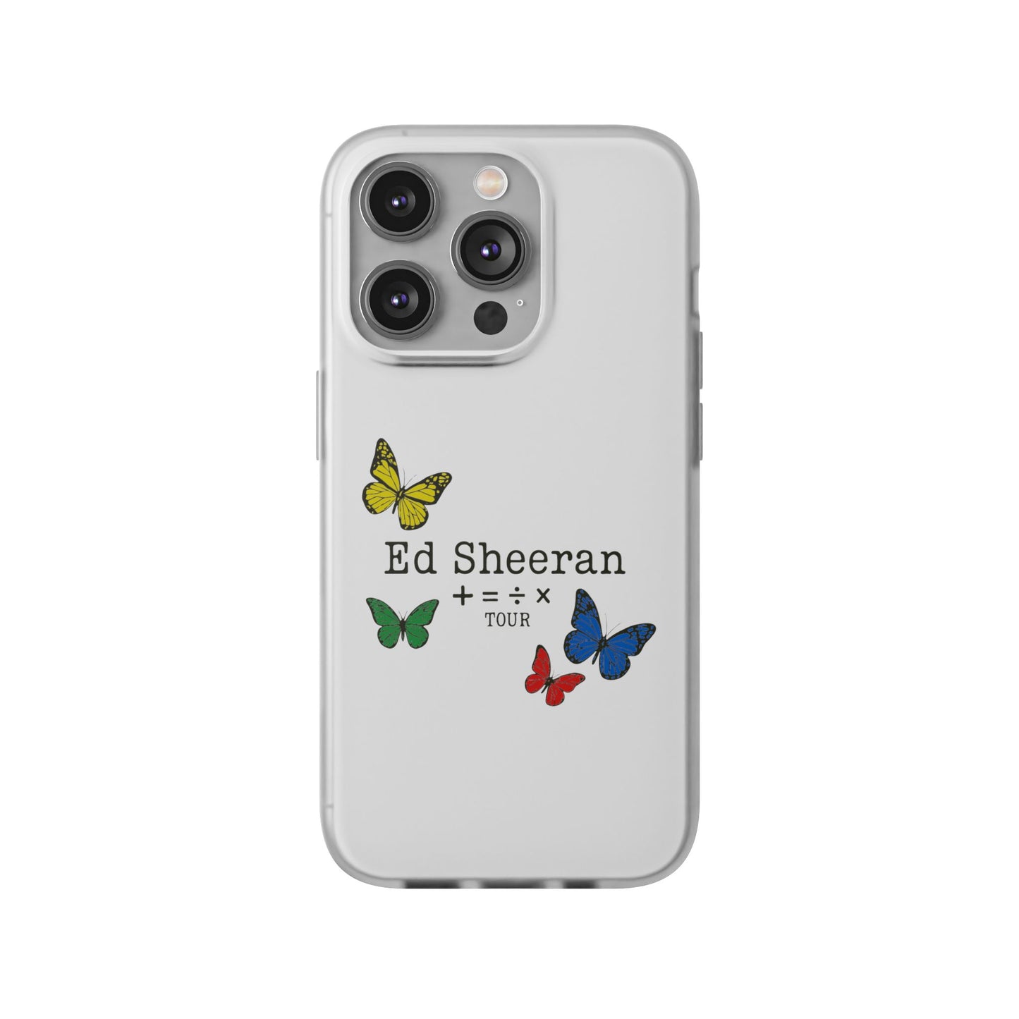 Flexi Case – Ed Sheeran butterfly edition (iPhone X–16 Pro Max)