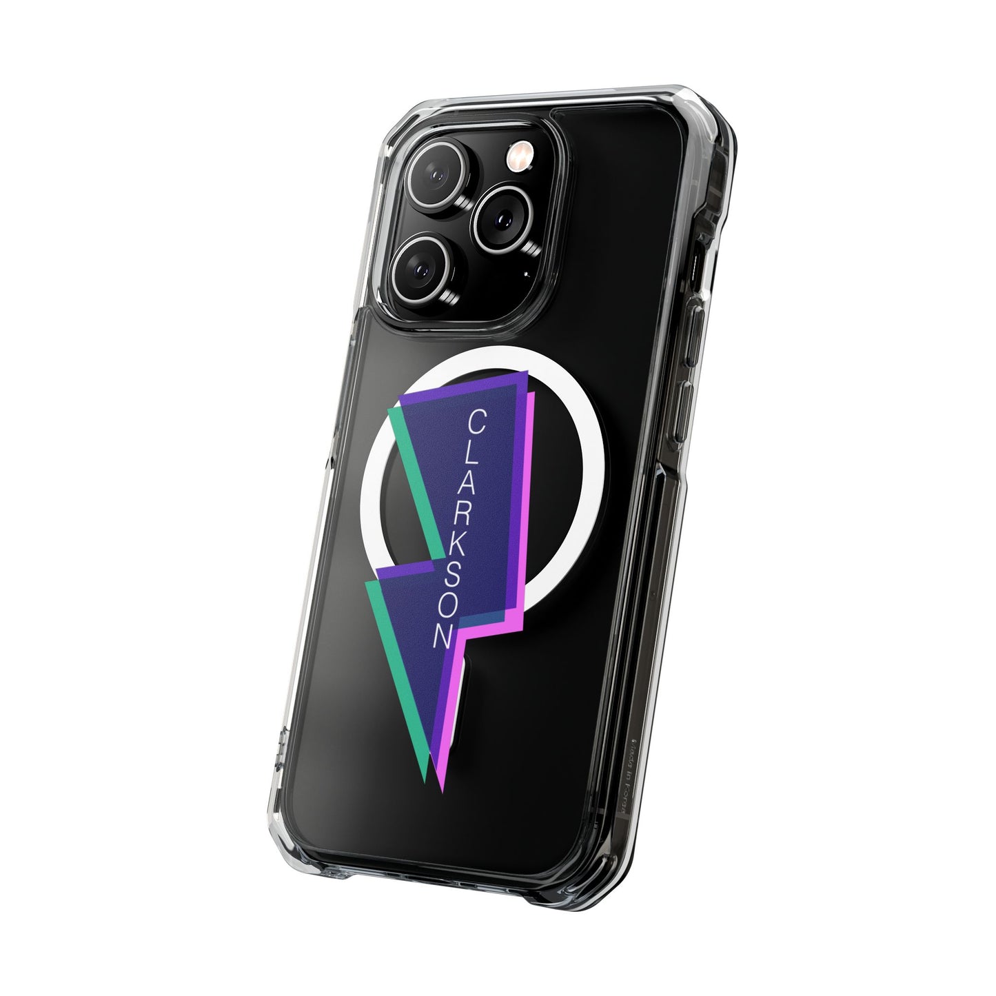 Neon Bolt Energy Magnetic clear Impact Case