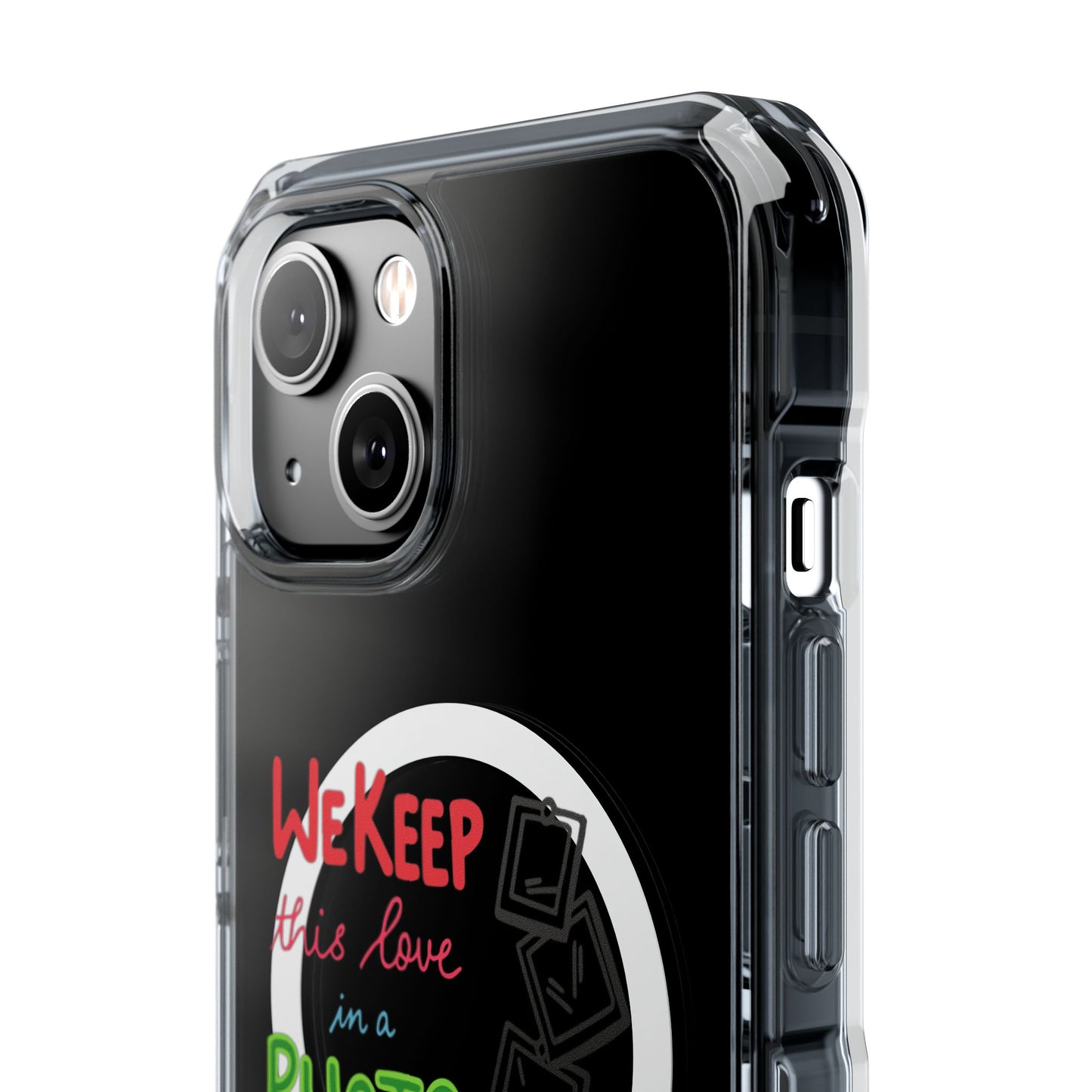 White Paw Print Magnetic Clear Impact Case