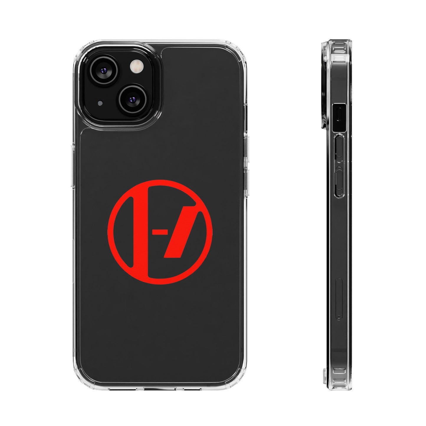 Crimson Orbit Clear Case