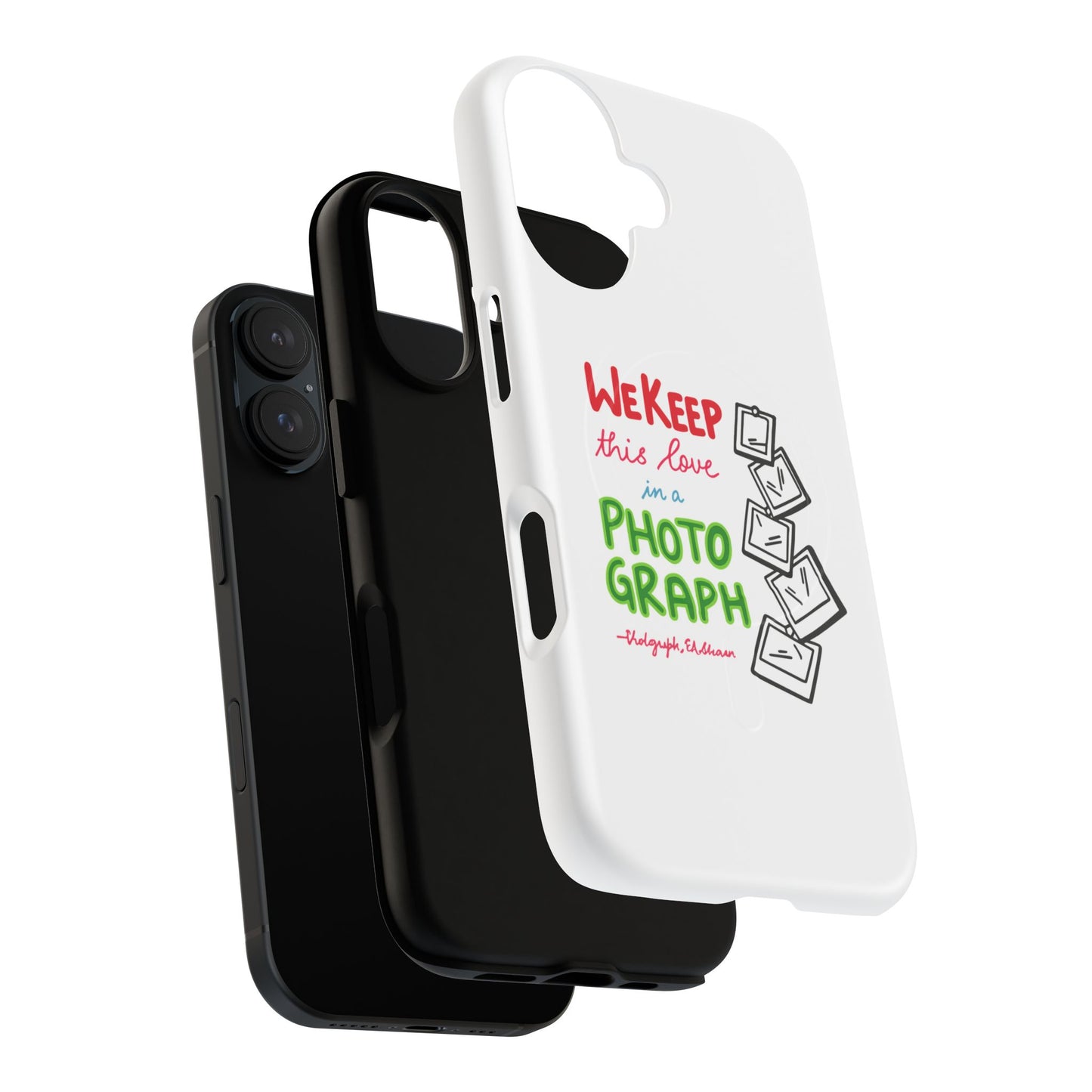 White Paw Print Tough Magnetic case