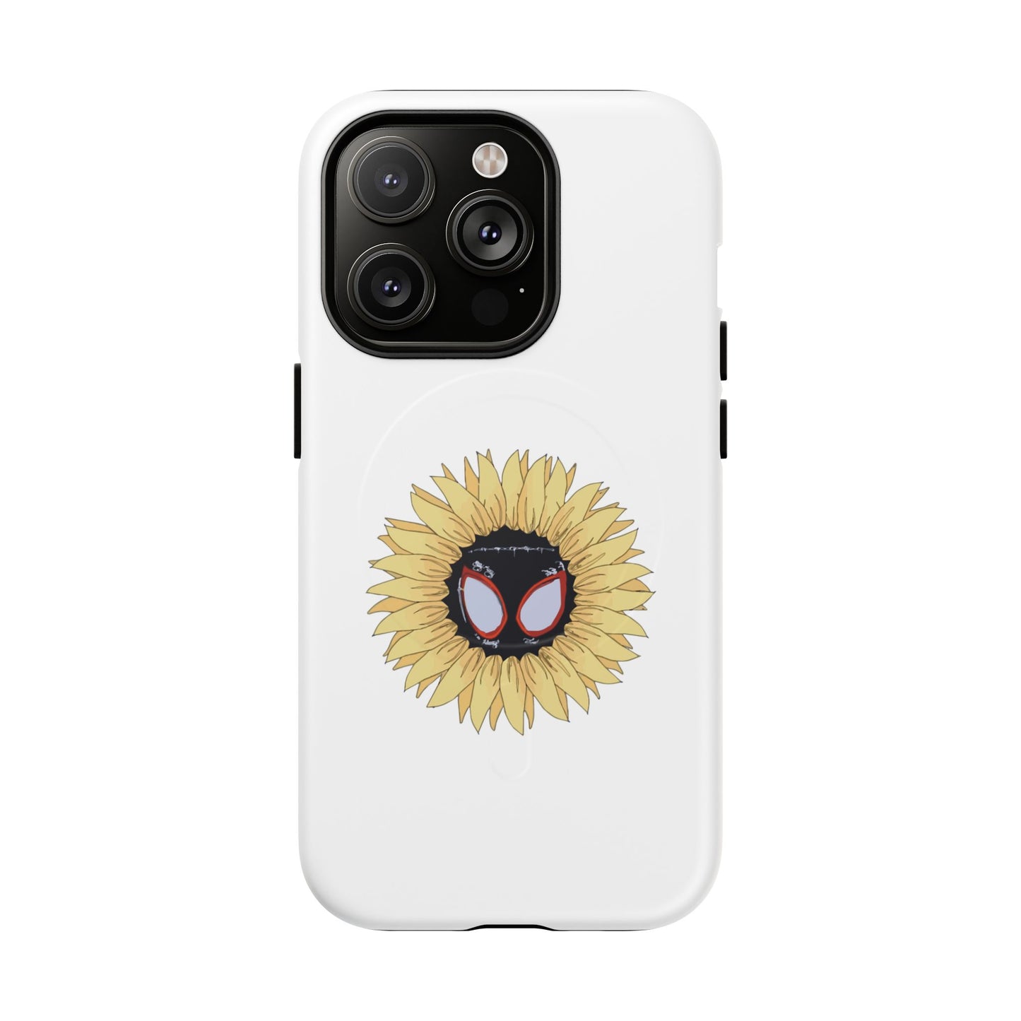 Sunflower Mask Illustration Tough Magnetic Case