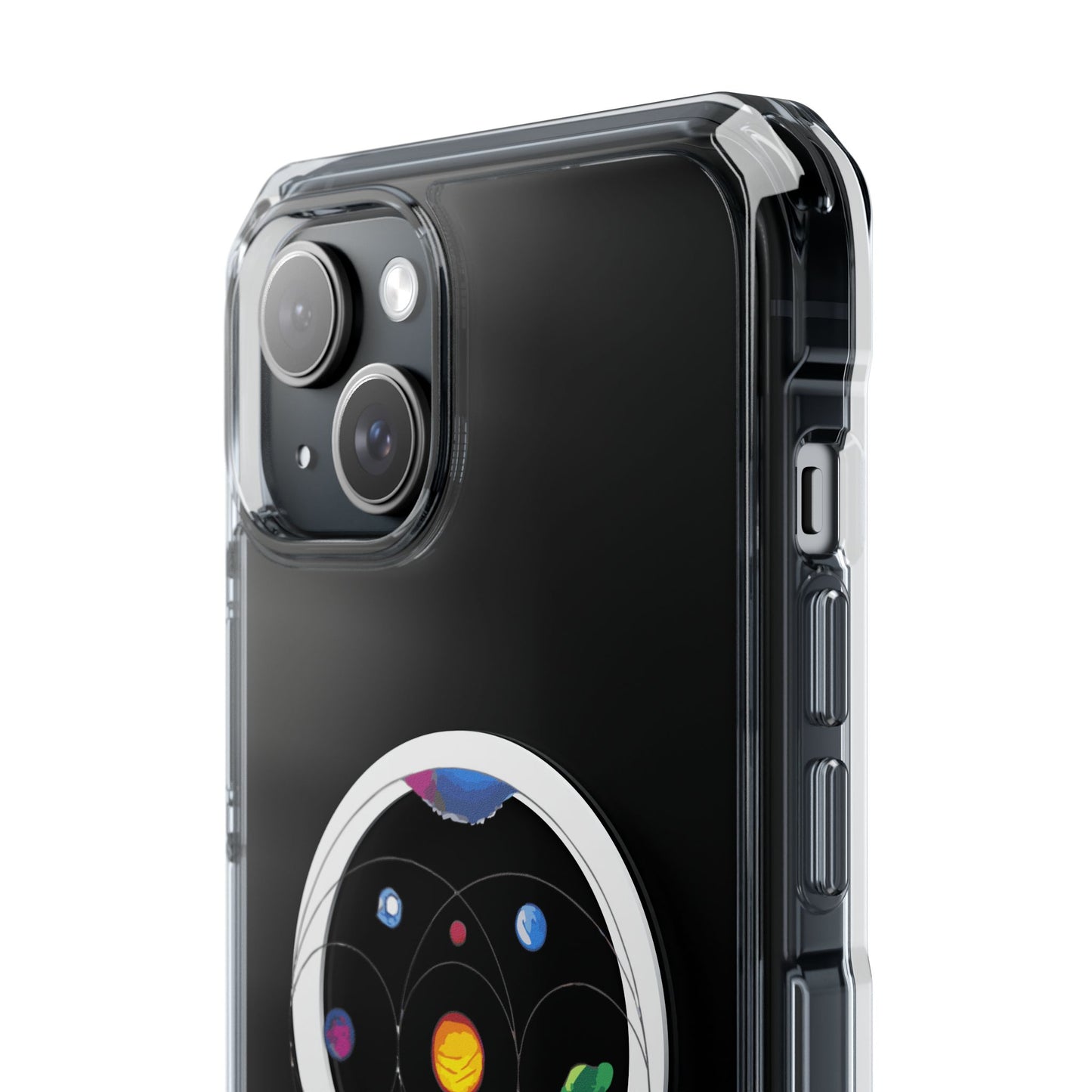 Colorful Planetary Orbit Diagram Magnetic Clear Impact case