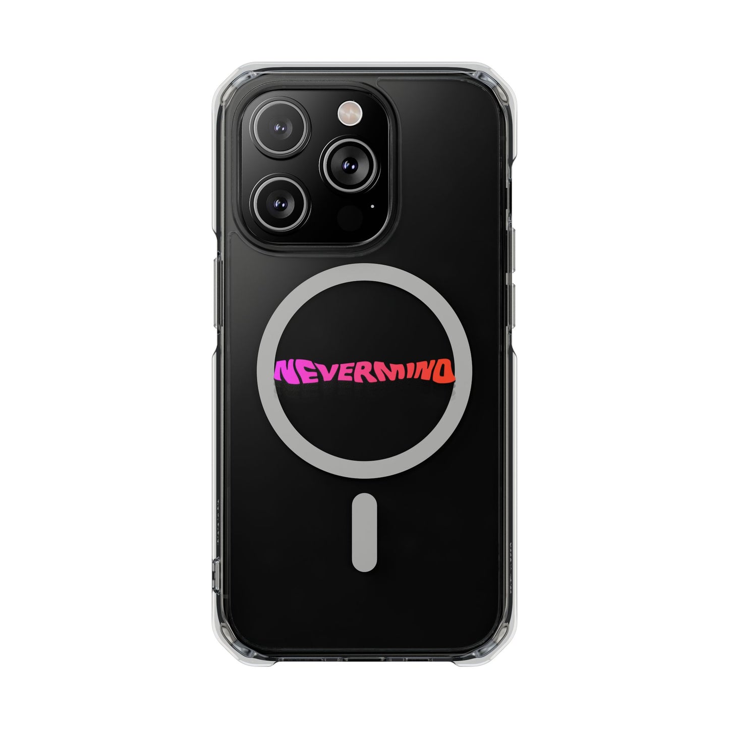 Wavy Groovy Typography Magnetic Clear Impact case