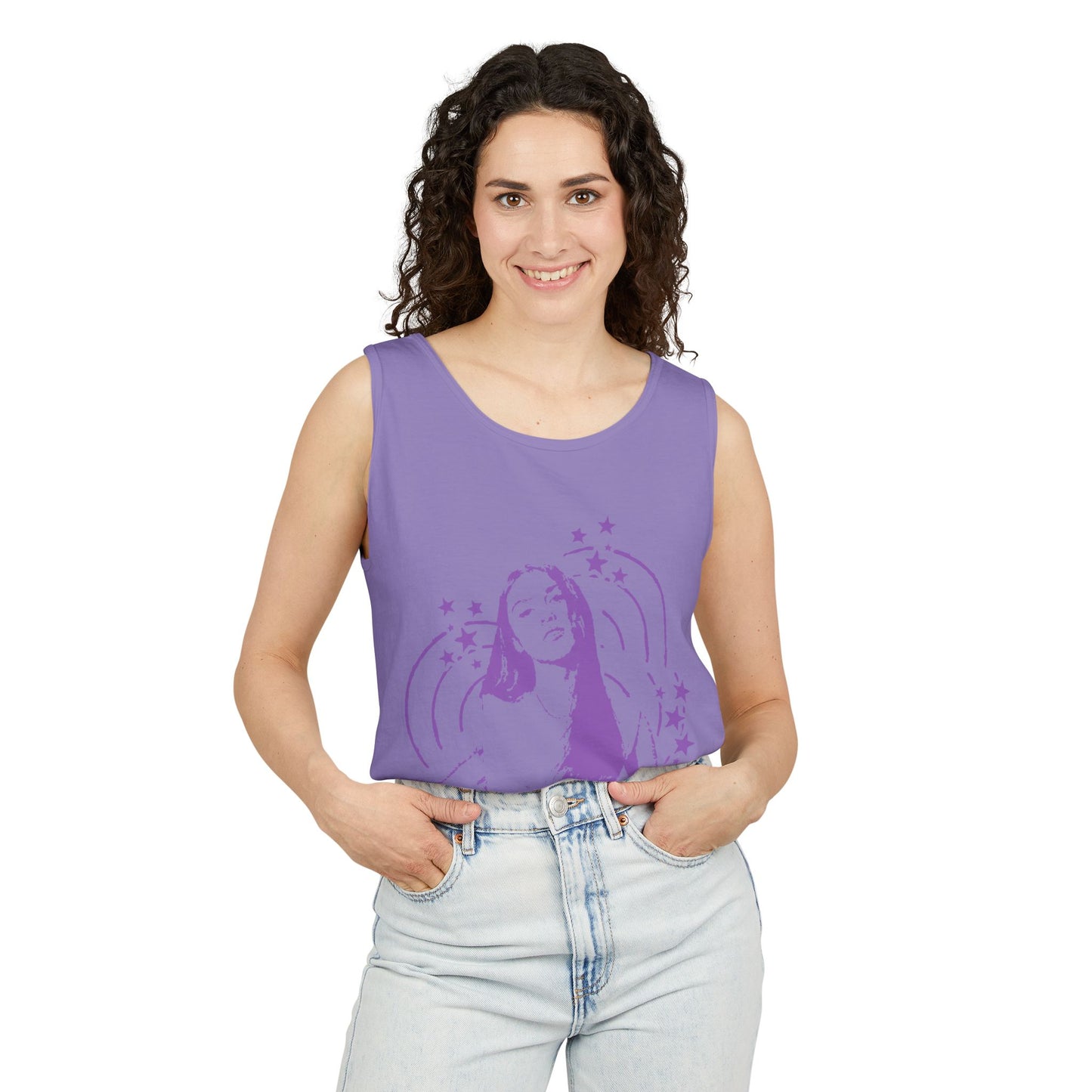 Olivia Rodrigo Star Portrait-Dyed Tank Top