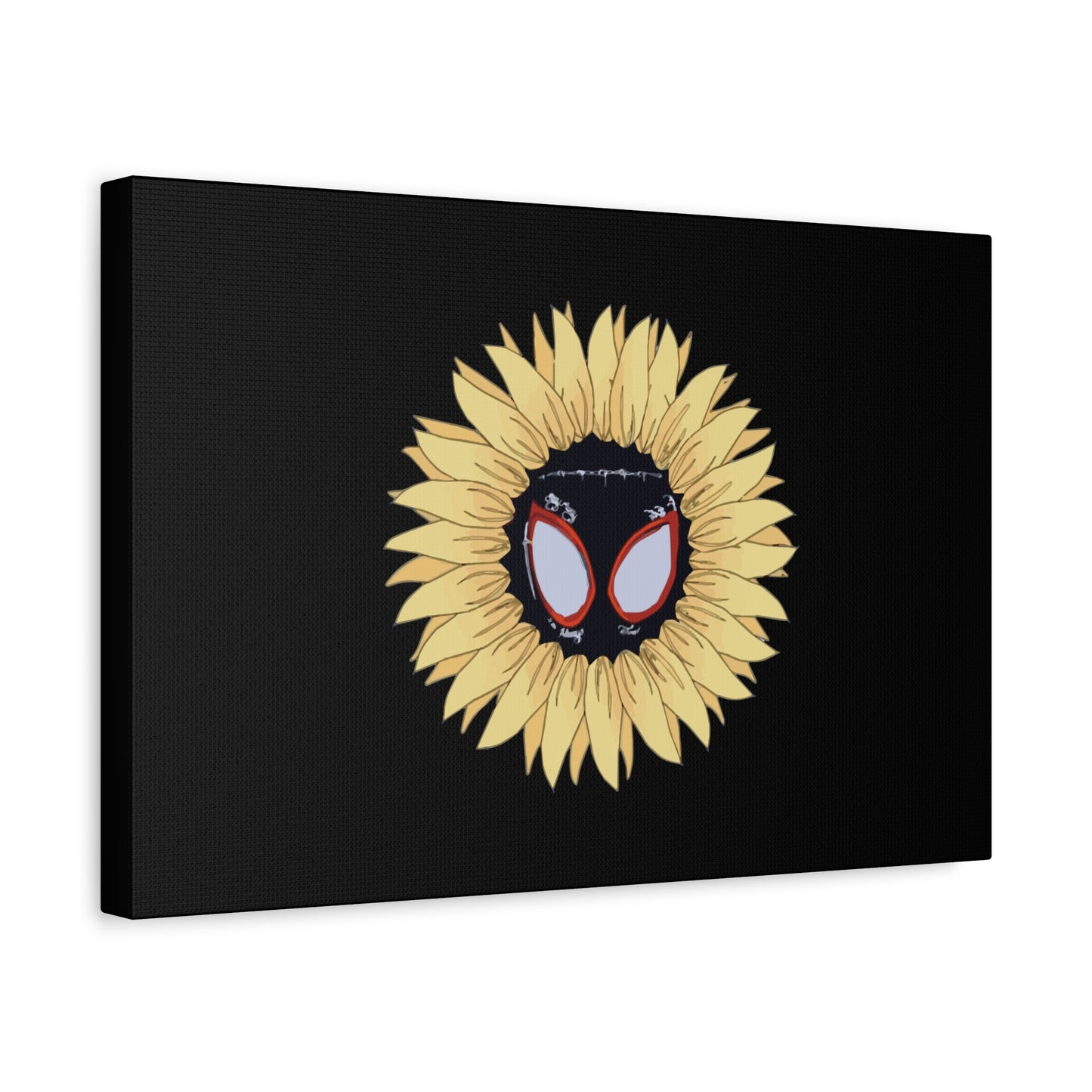 Sunflower Mask Illustration Canvas