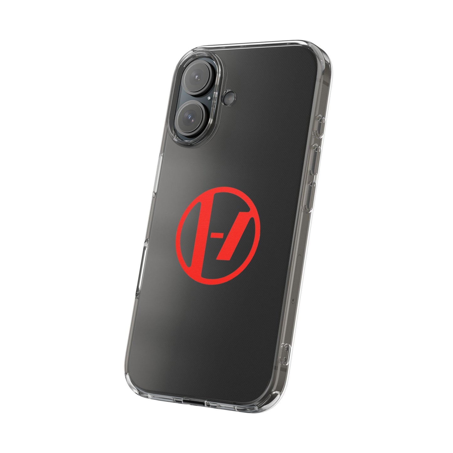 Crimson Orbit Clear Case