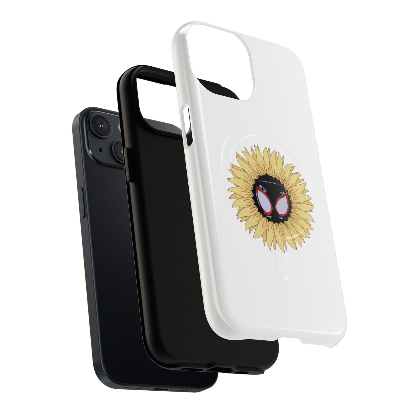 Sunflower Mask Illustration Tough Magnetic Case