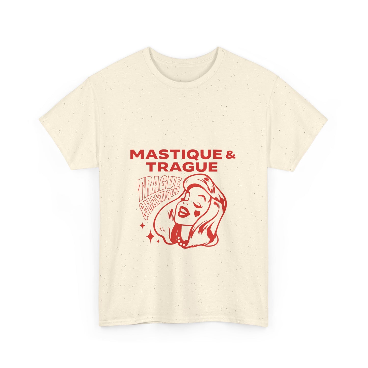 Fierce Femme in Red Unisex Heavy cotton tee