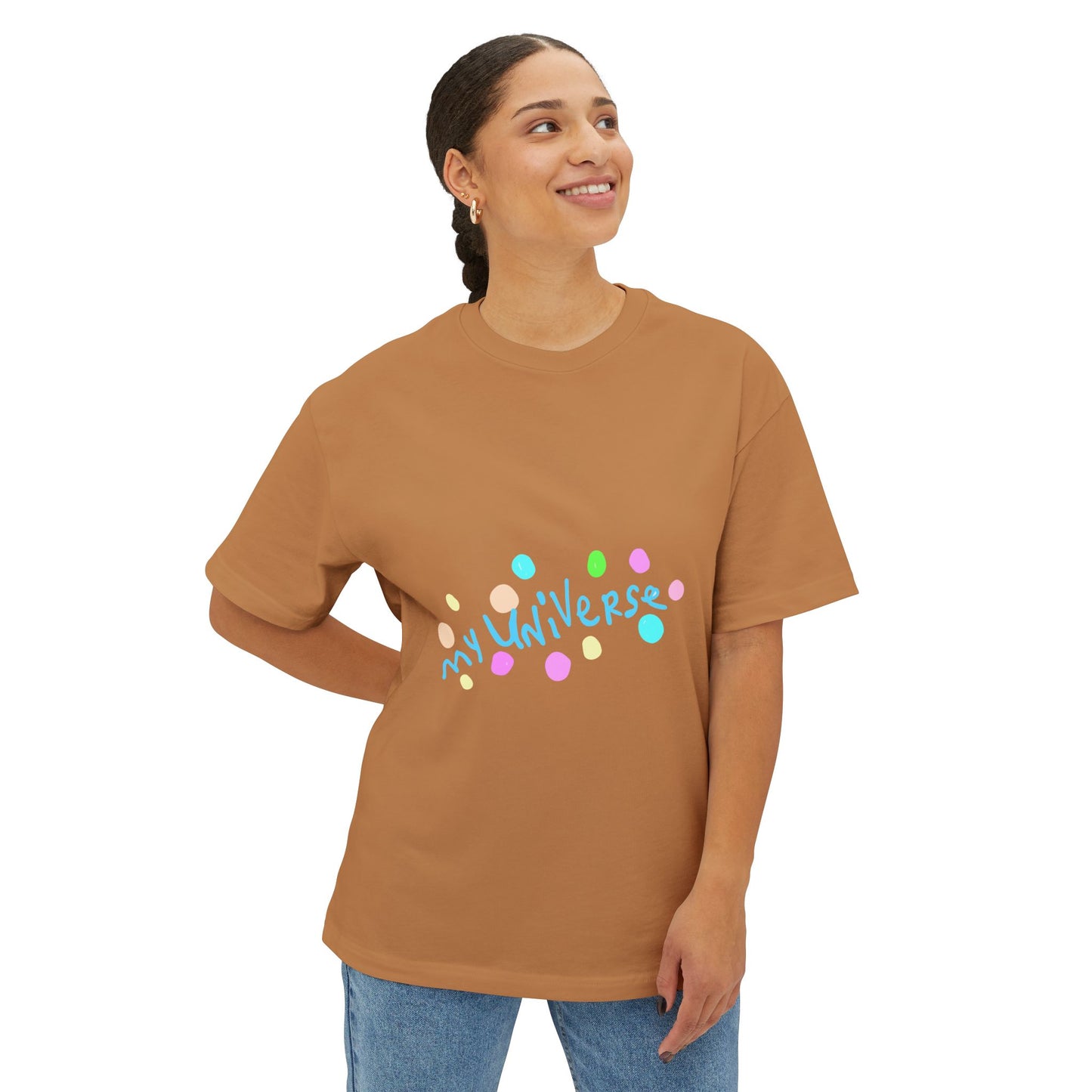 Pastel Universe Unisex Oversized Boxy Tee