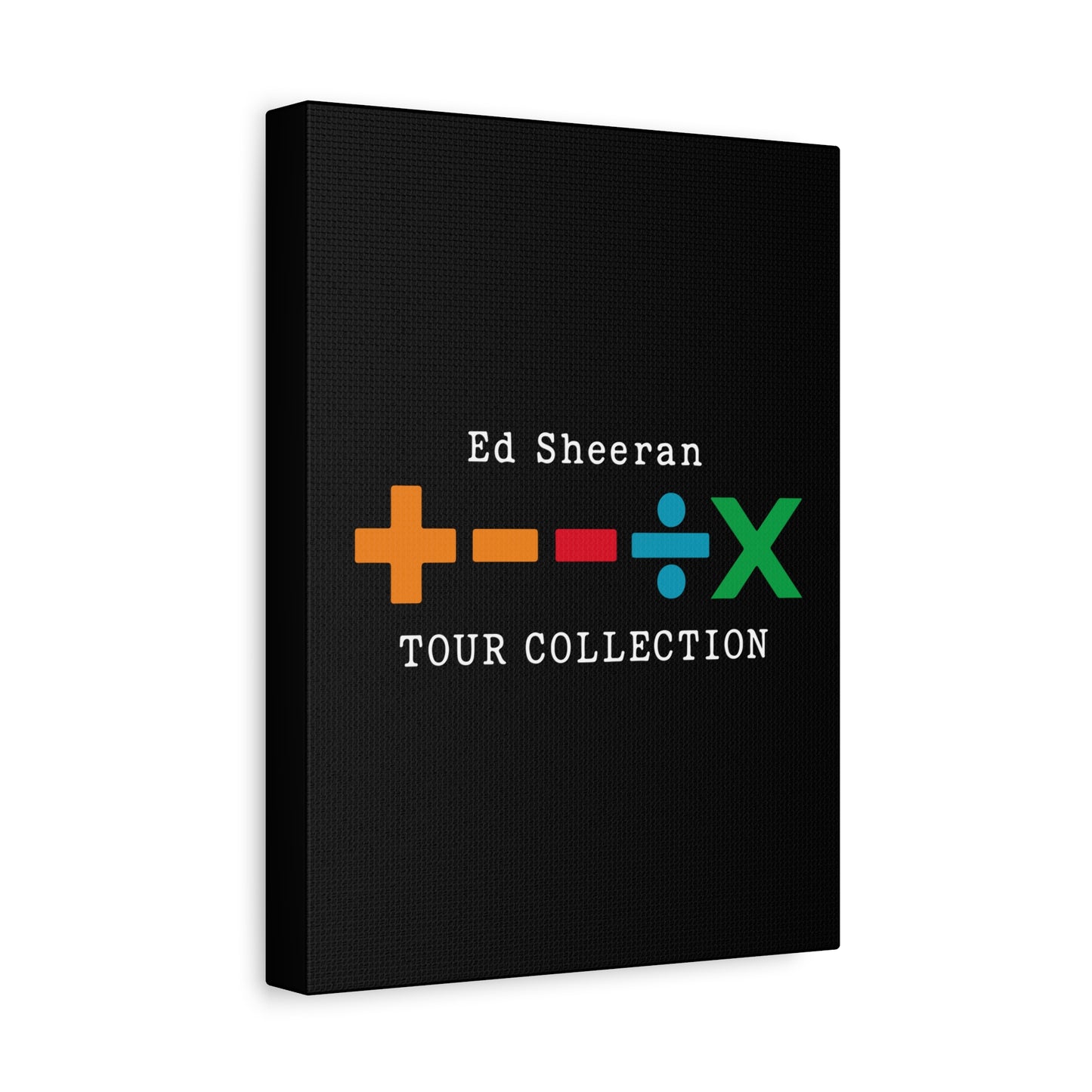 Matte Stretched Canvas, 1.25" Depth – Ed Sheeran Black Edition