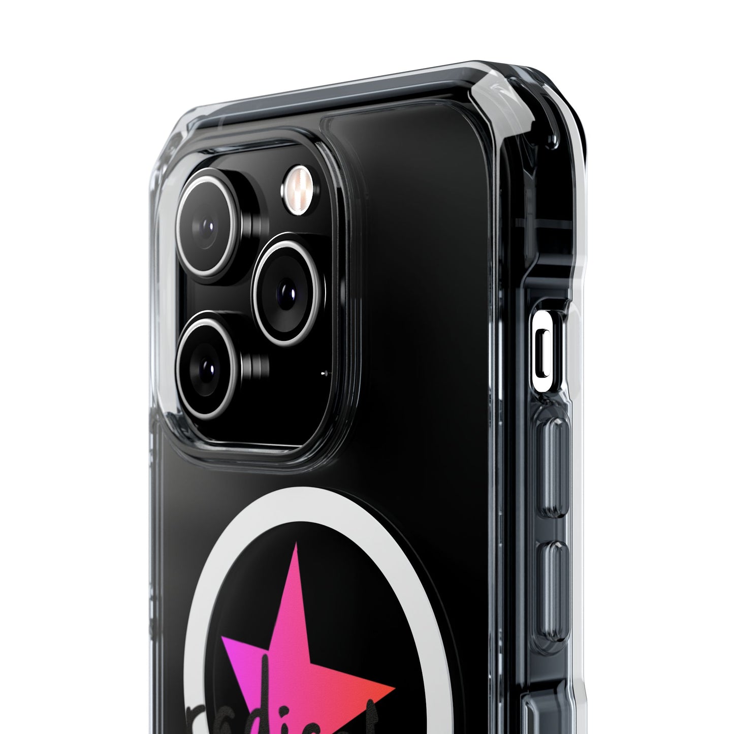 Flame Script Statement Magnetic Clear Impact case