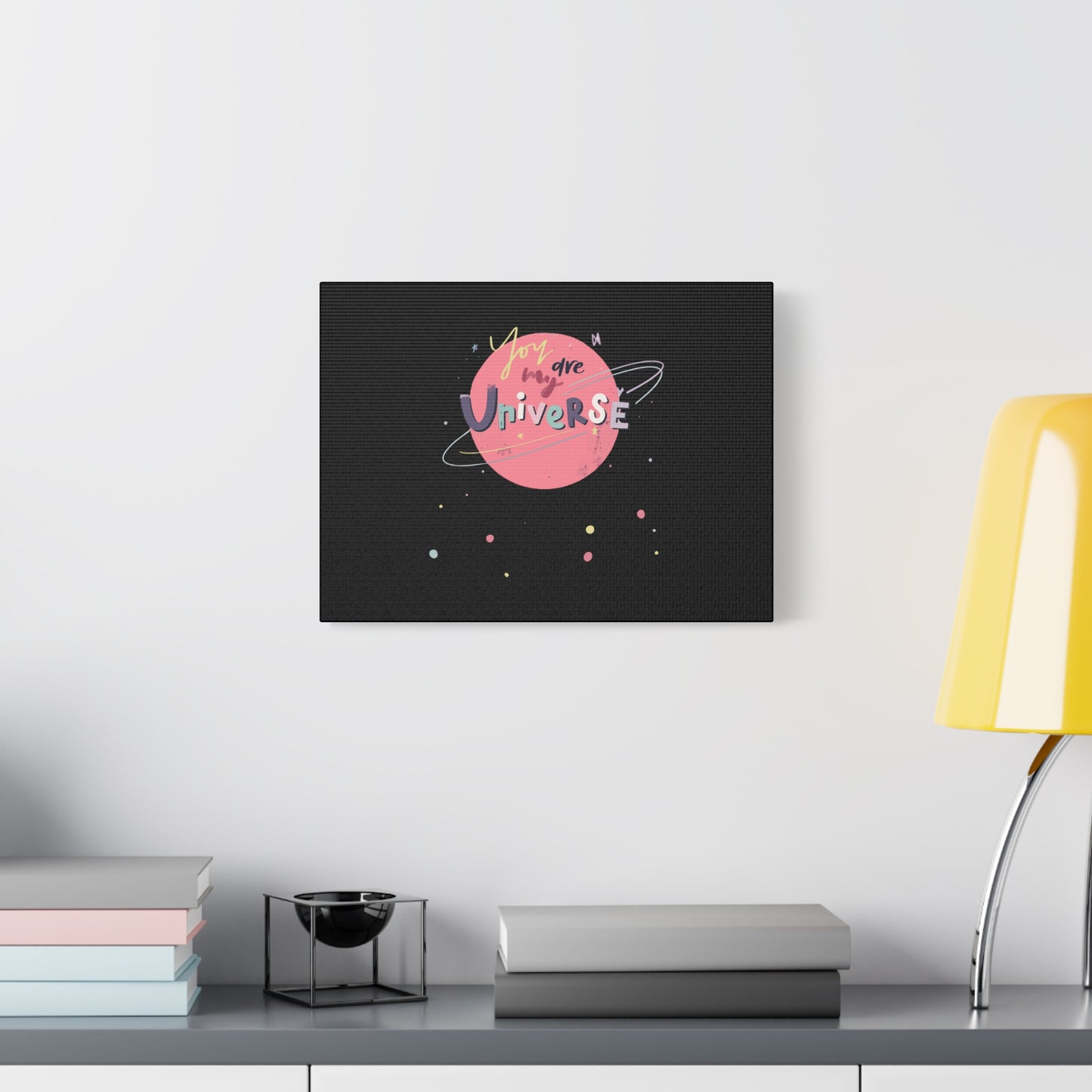 Pastel Planet & Universe Canvas