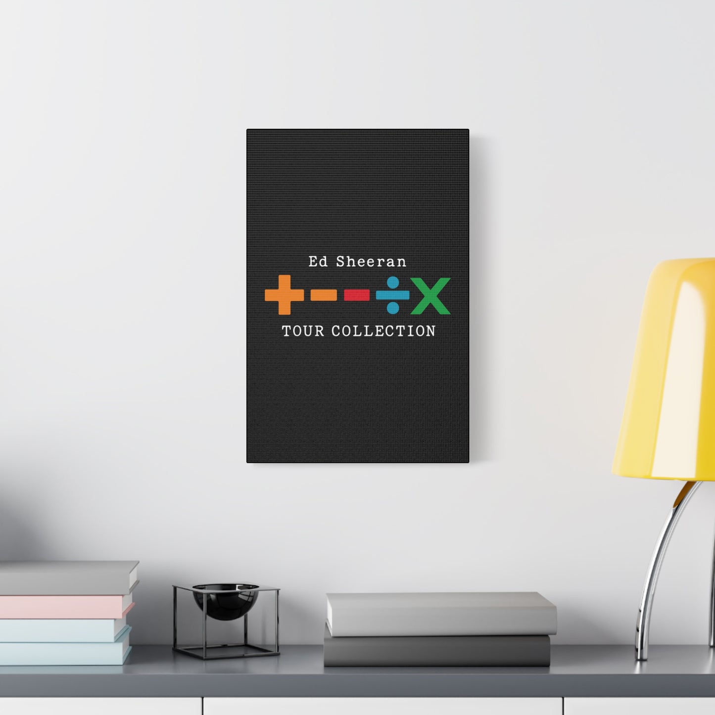 Matte Stretched Canvas, 1.25" Depth – Ed Sheeran Black Edition