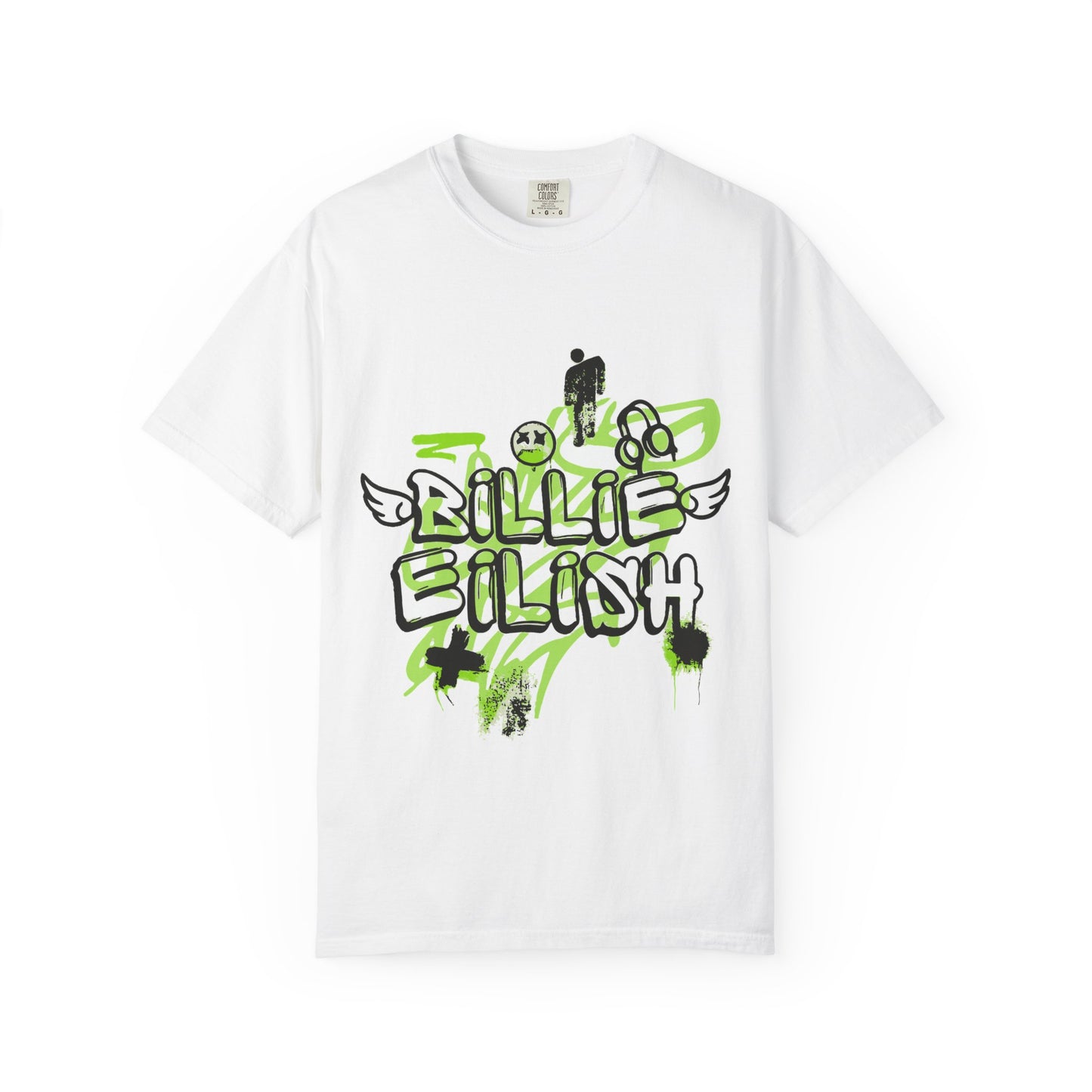 Grunge Angel Graffiti Unisex Dyed T-shirt