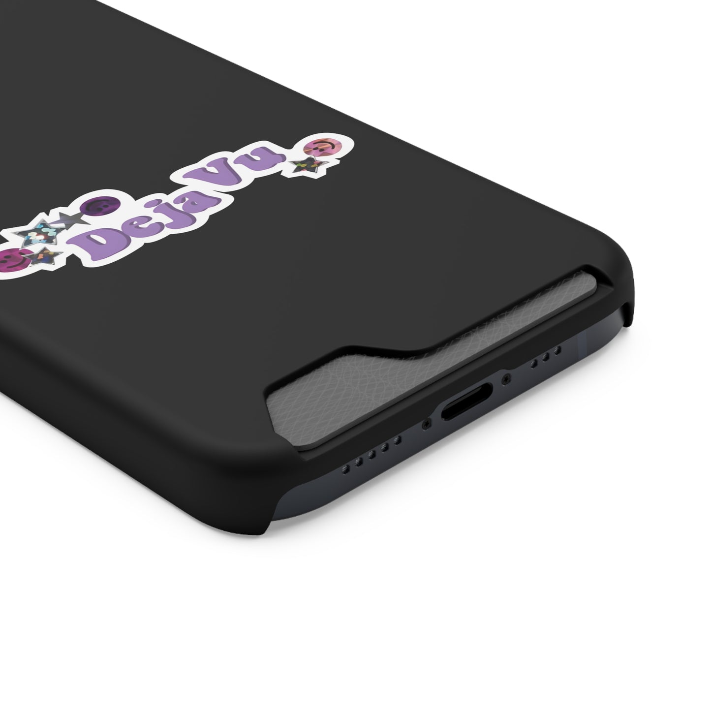 Phone Case + Card Holder For Iphone 13 – Olivia Rodrigo Deja Vu | Black Edition