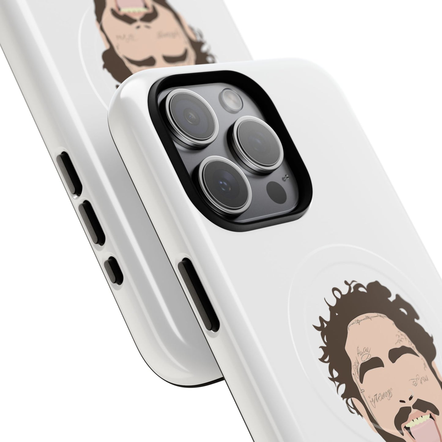 Minimalist Tongue Out Cartoon Face Tough Magnetic Case