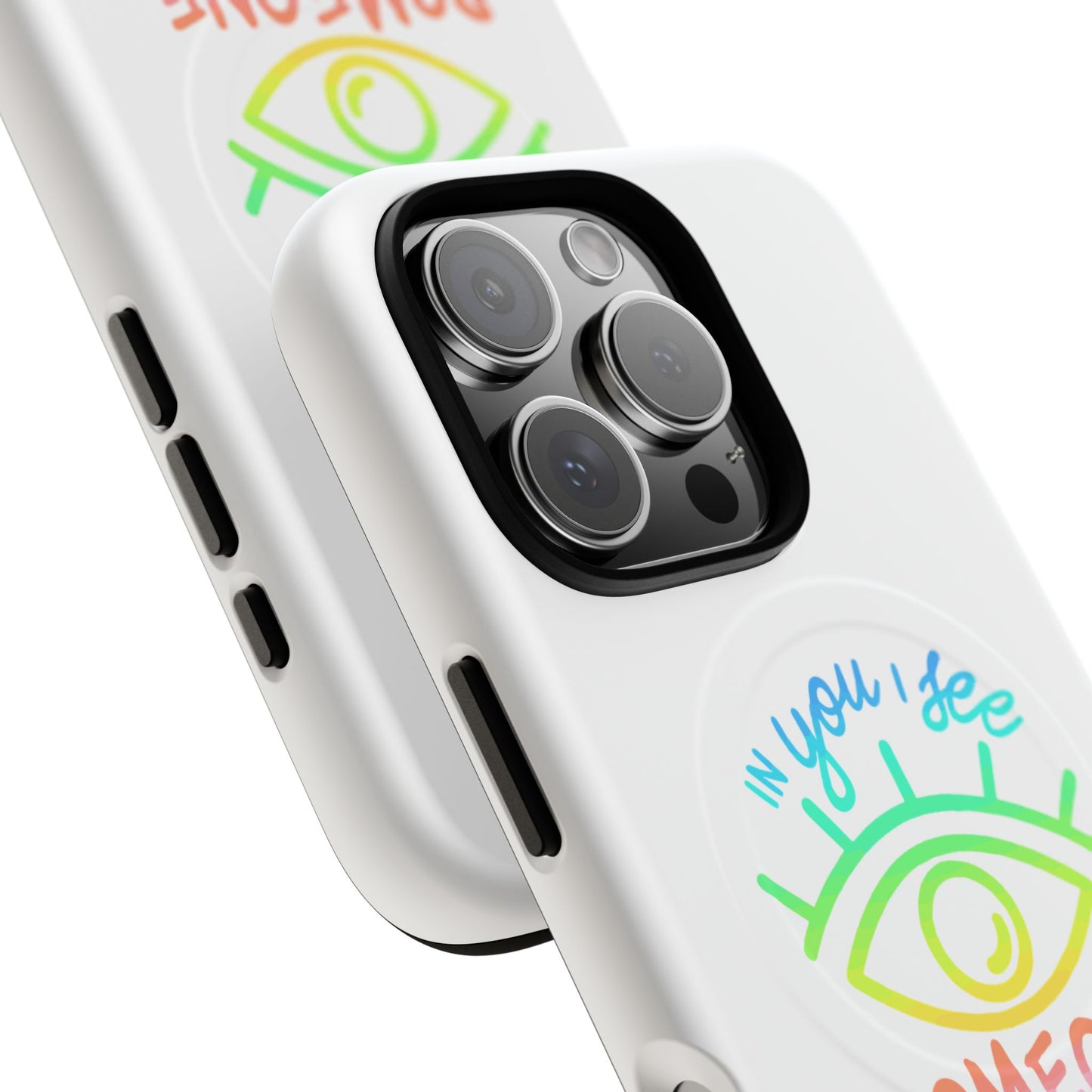 Vibrant Eye and Text Tough Magnetic Case