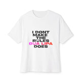 Retro Fade Letter Unisex Oversized Boxy Tee