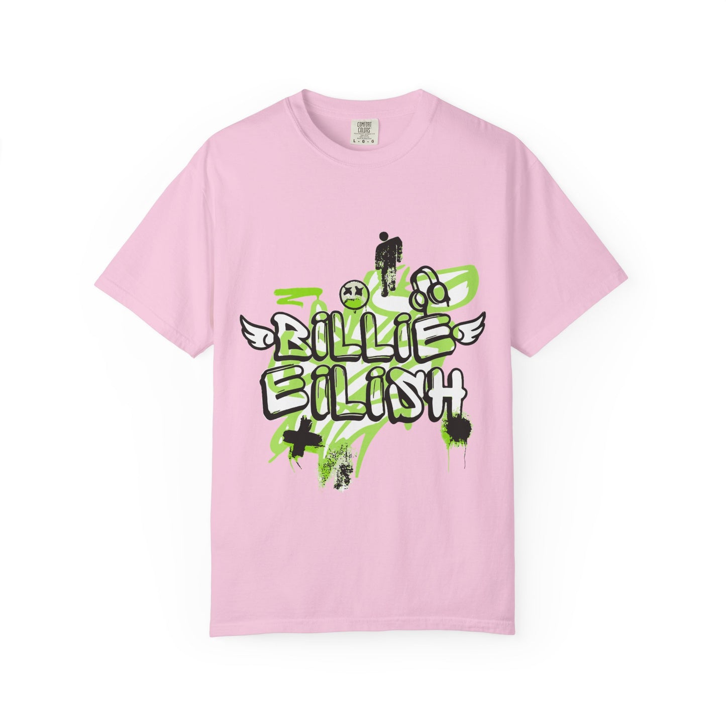 Grunge Angel Graffiti Unisex Dyed T-shirt