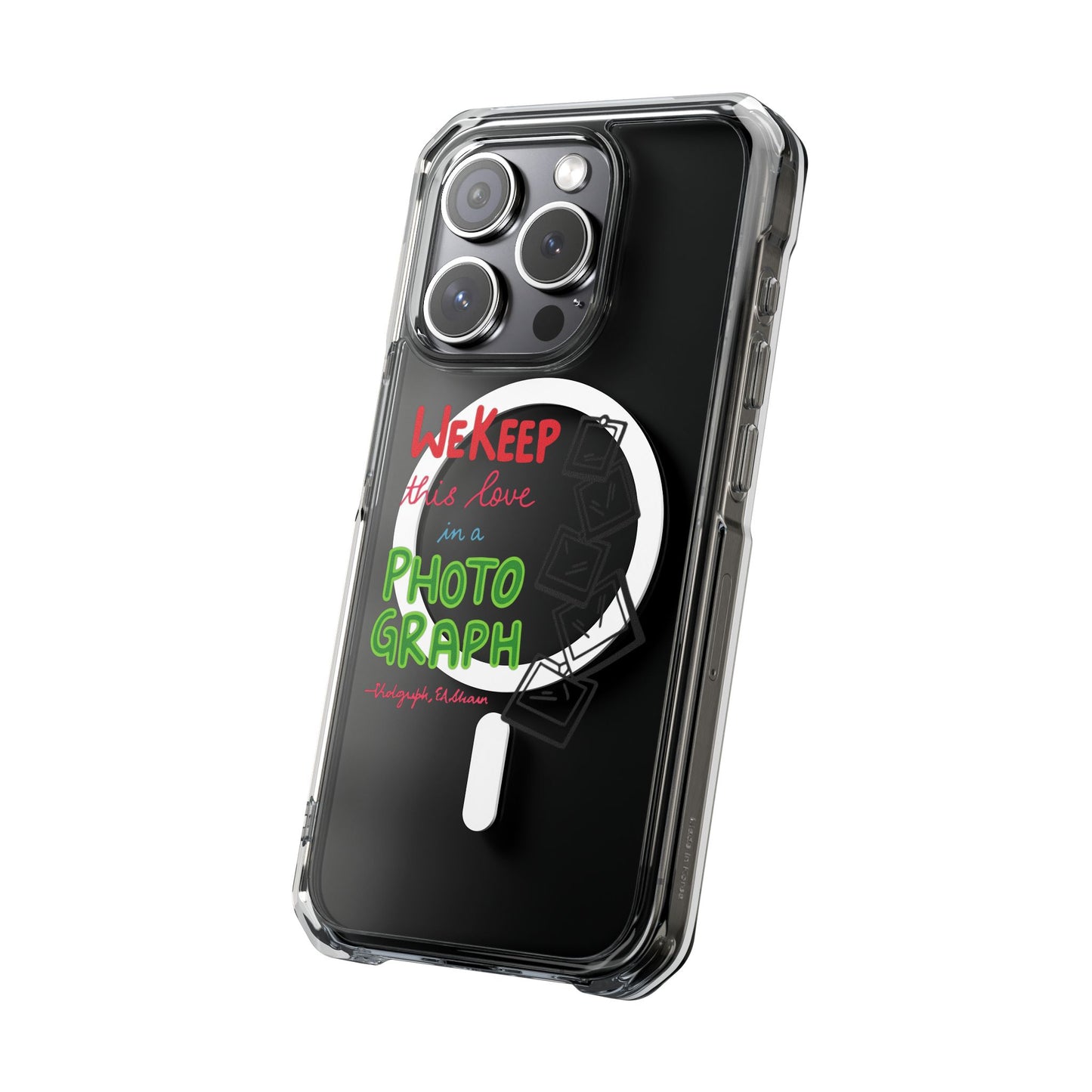 White Paw Print Magnetic Clear Impact Case