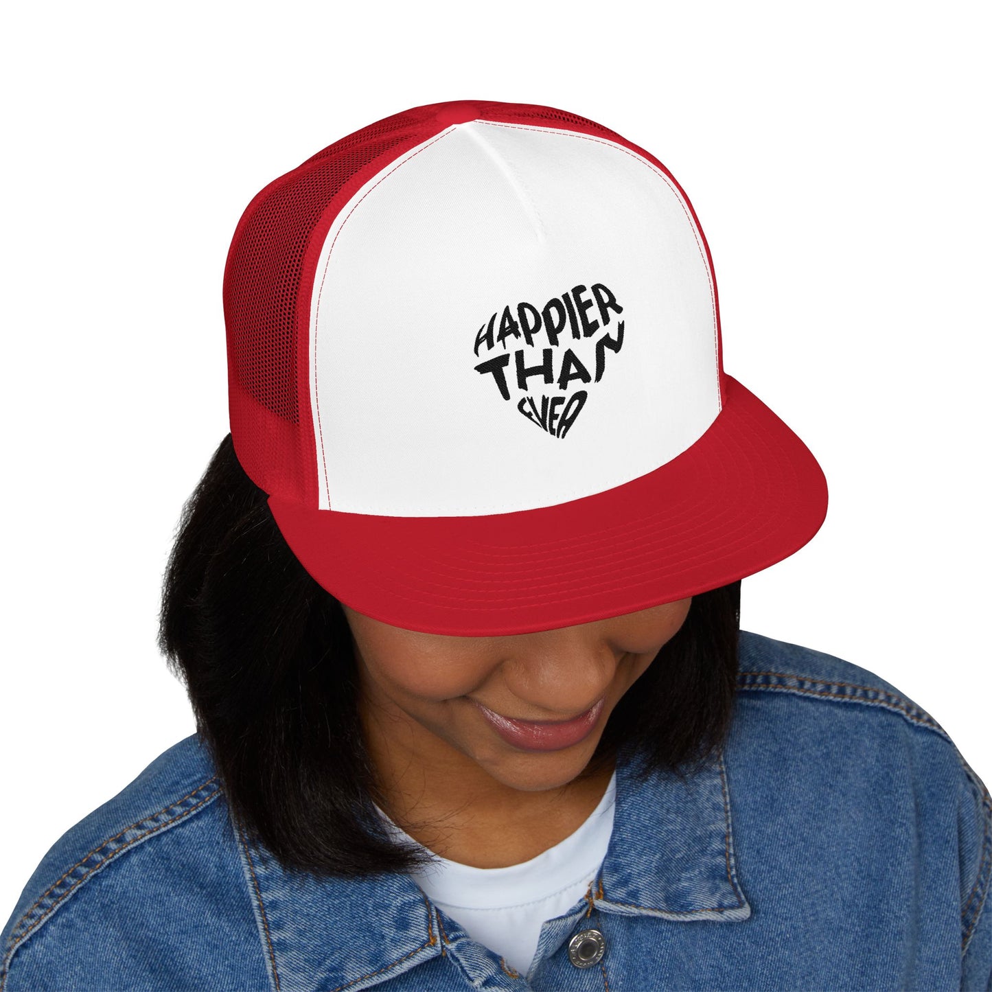 Happier Heart Lettering Trucker Cap