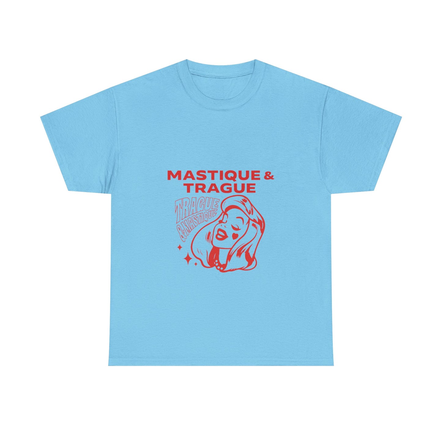 Fierce Femme in Red Unisex Heavy cotton tee