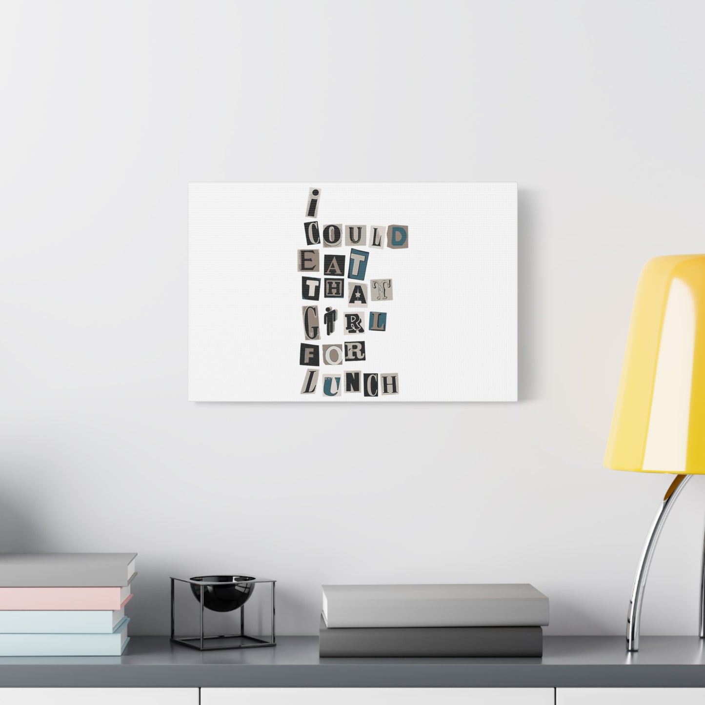 Mixed Message Collage Matte Canvas