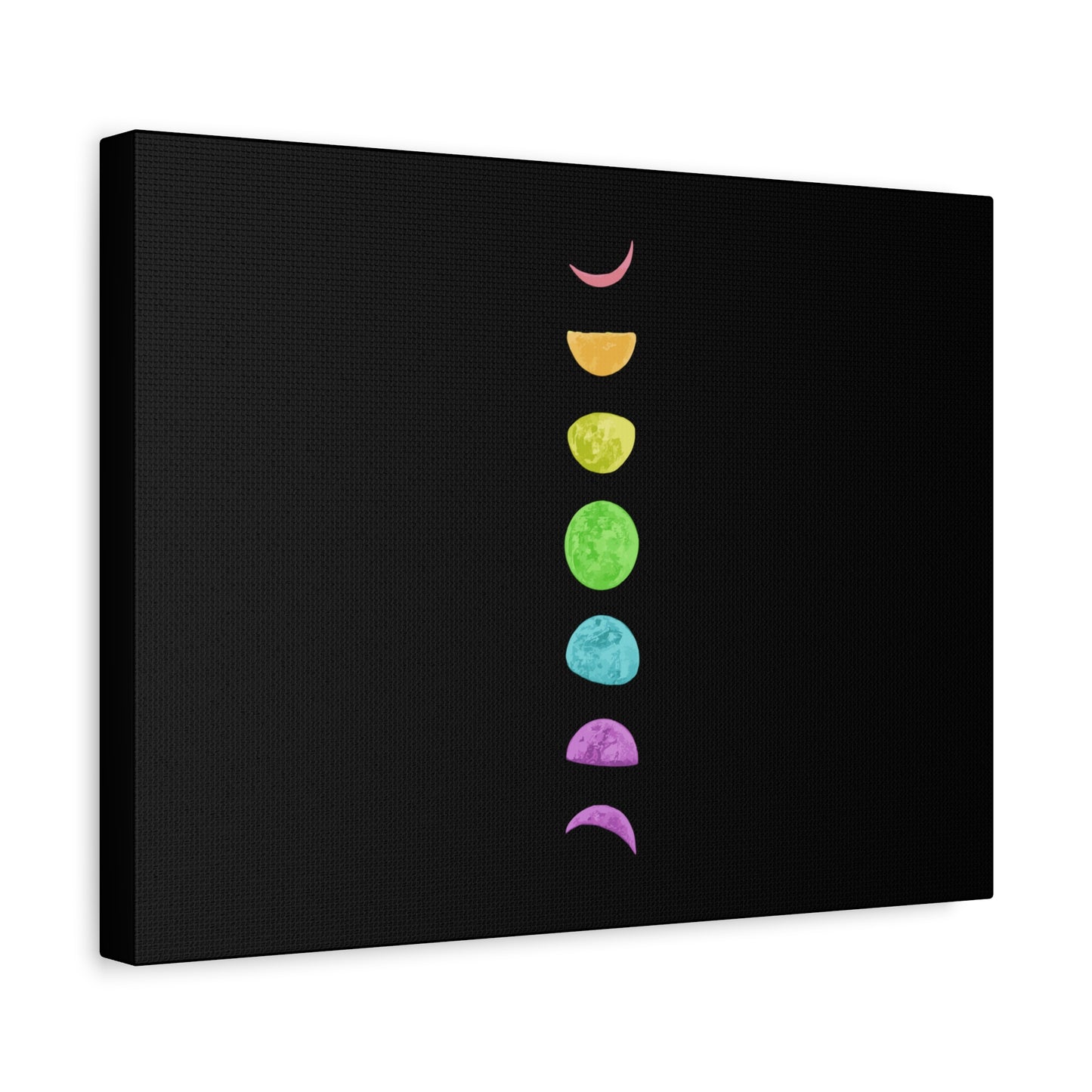 Rainbow Lunar Phases Canvas