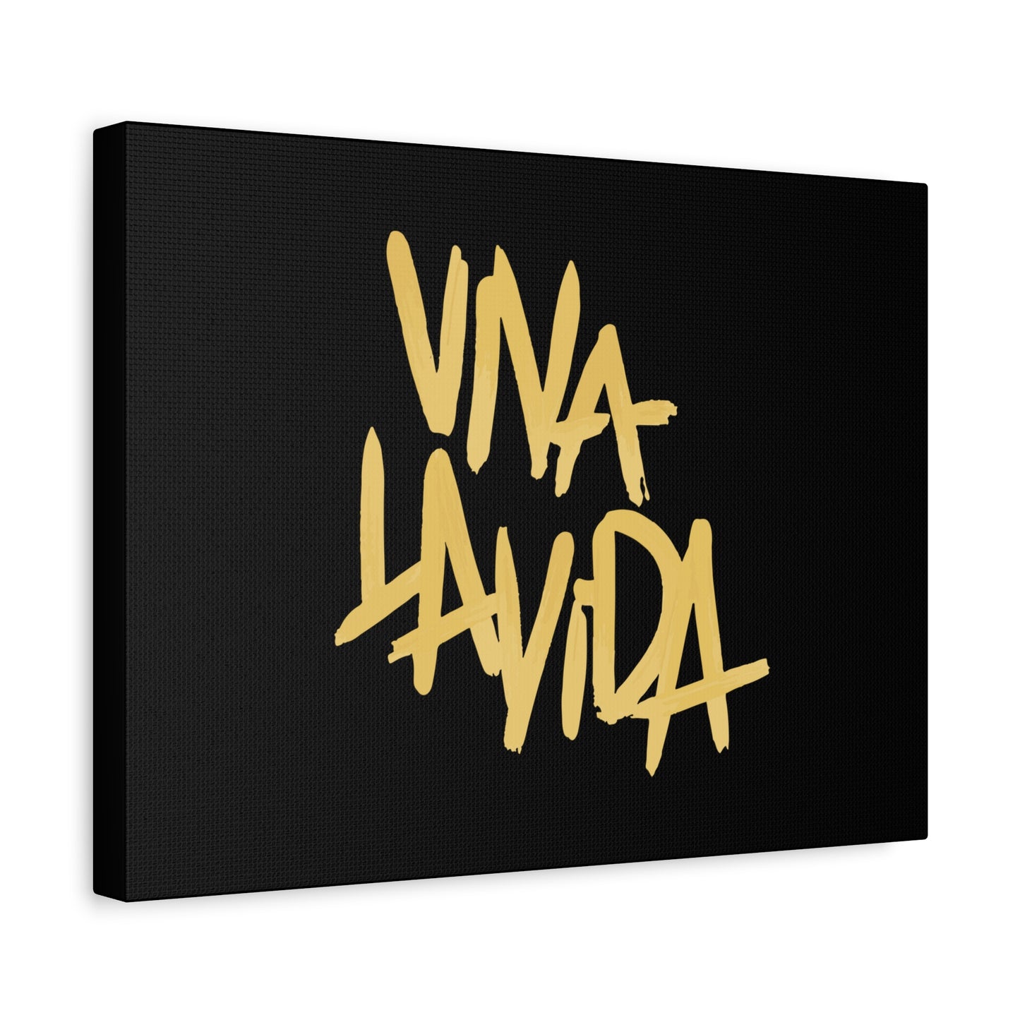 Golden Brush Script Canvas
