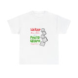 White Paw Print Unisex Heavy Cotton Tee