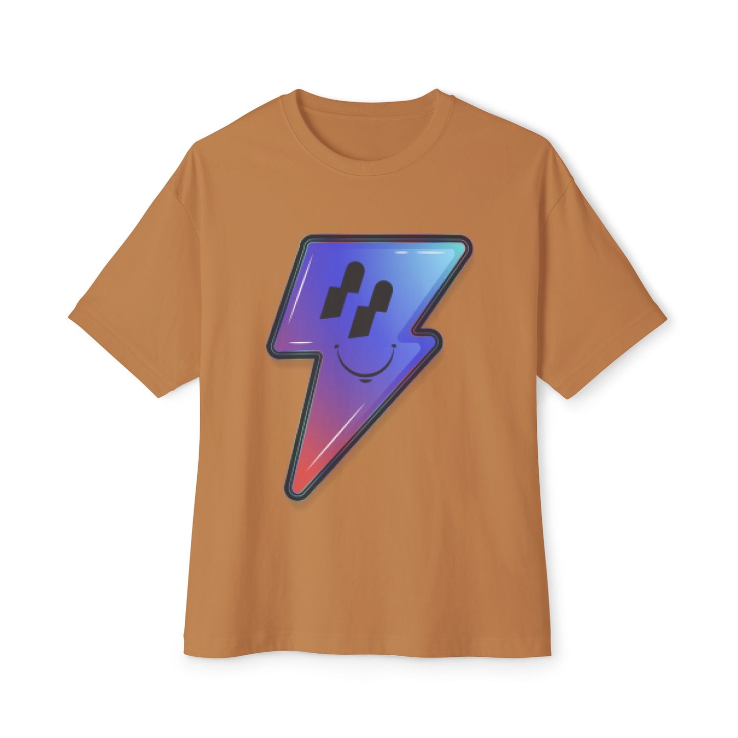 Smiley Charge Pop Unisex Oversized Boxy tee